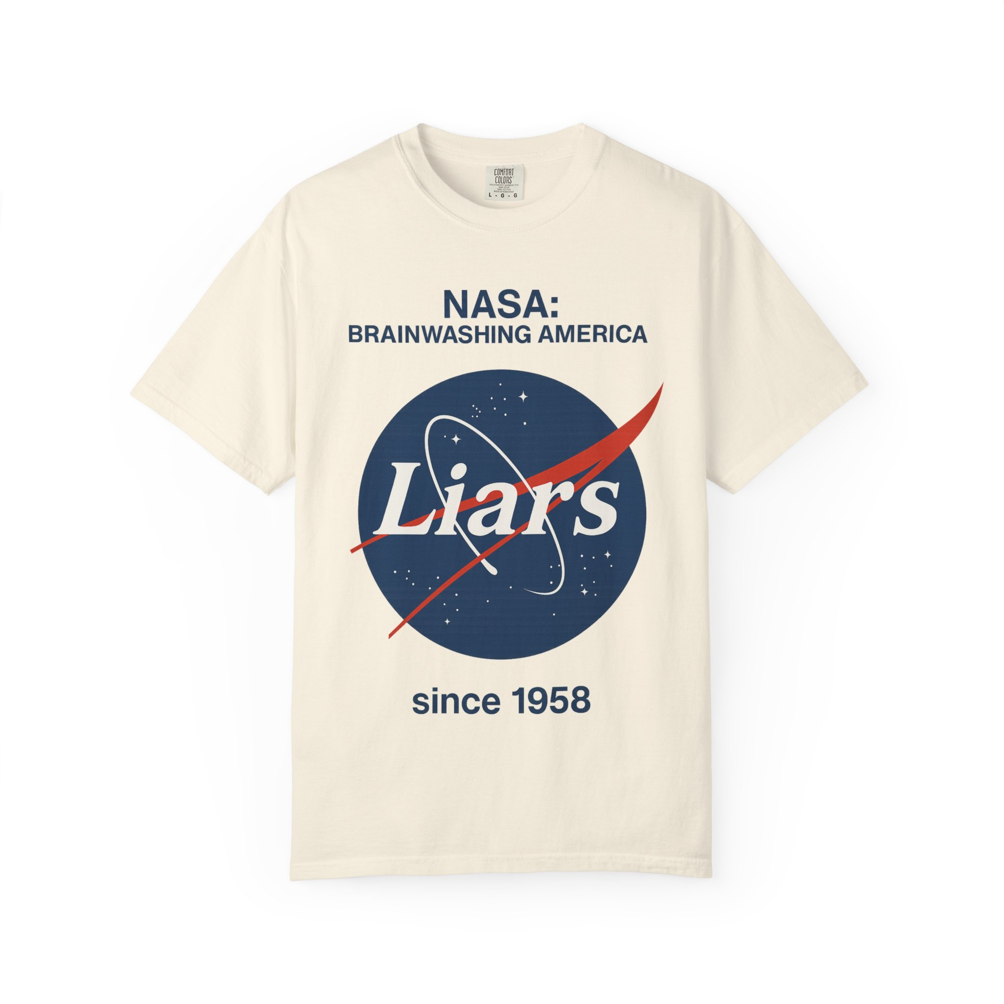 NASA Brainwashing T-shirt, Unisex Graphic Tee, Funny Space Apparel, Gift for Space Lovers, Science Humor Shirt - Image 5