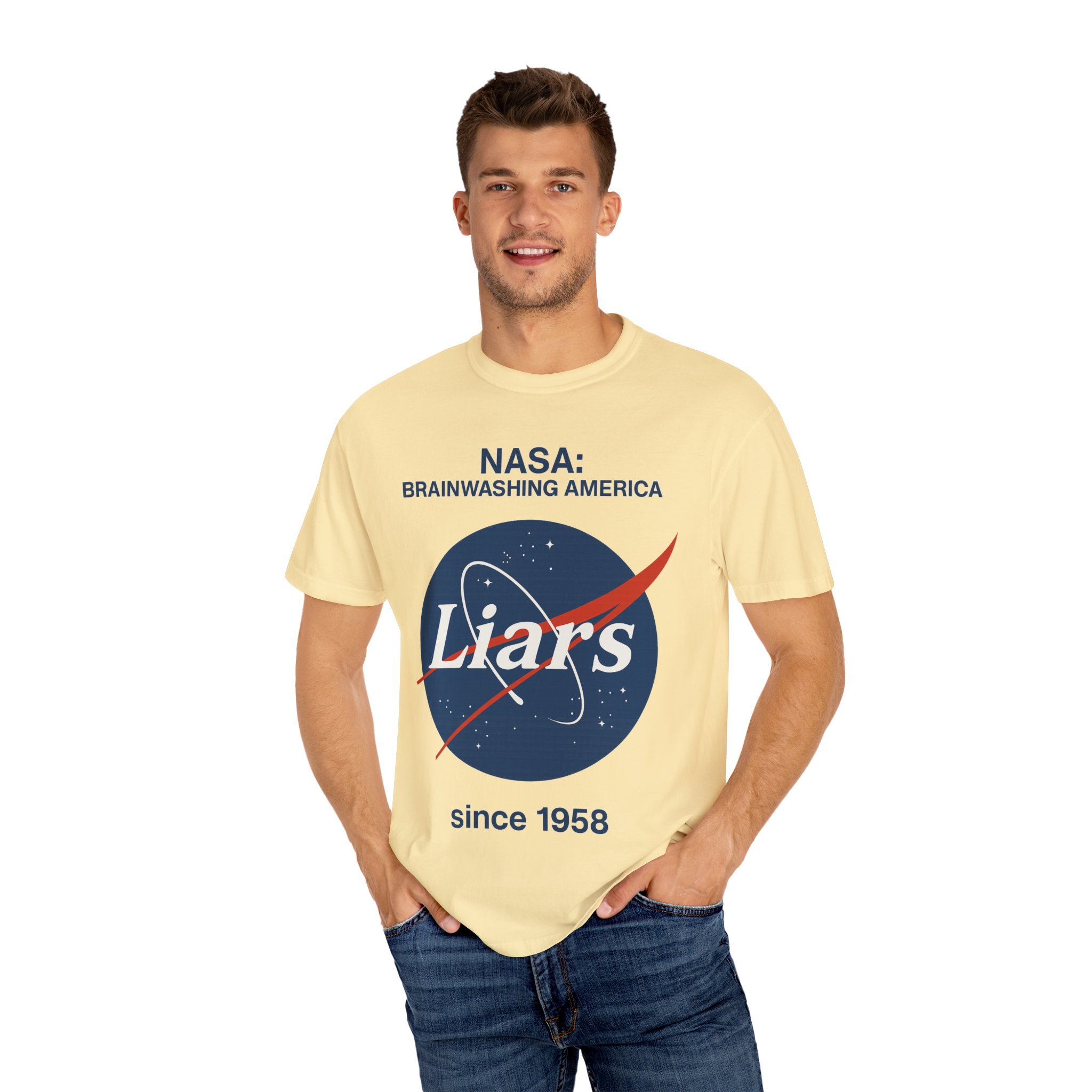 NASA Brainwashing T-shirt, Unisex Graphic Tee, Funny Space Apparel, Gift for Space Lovers, Science Humor Shirt - Image 12