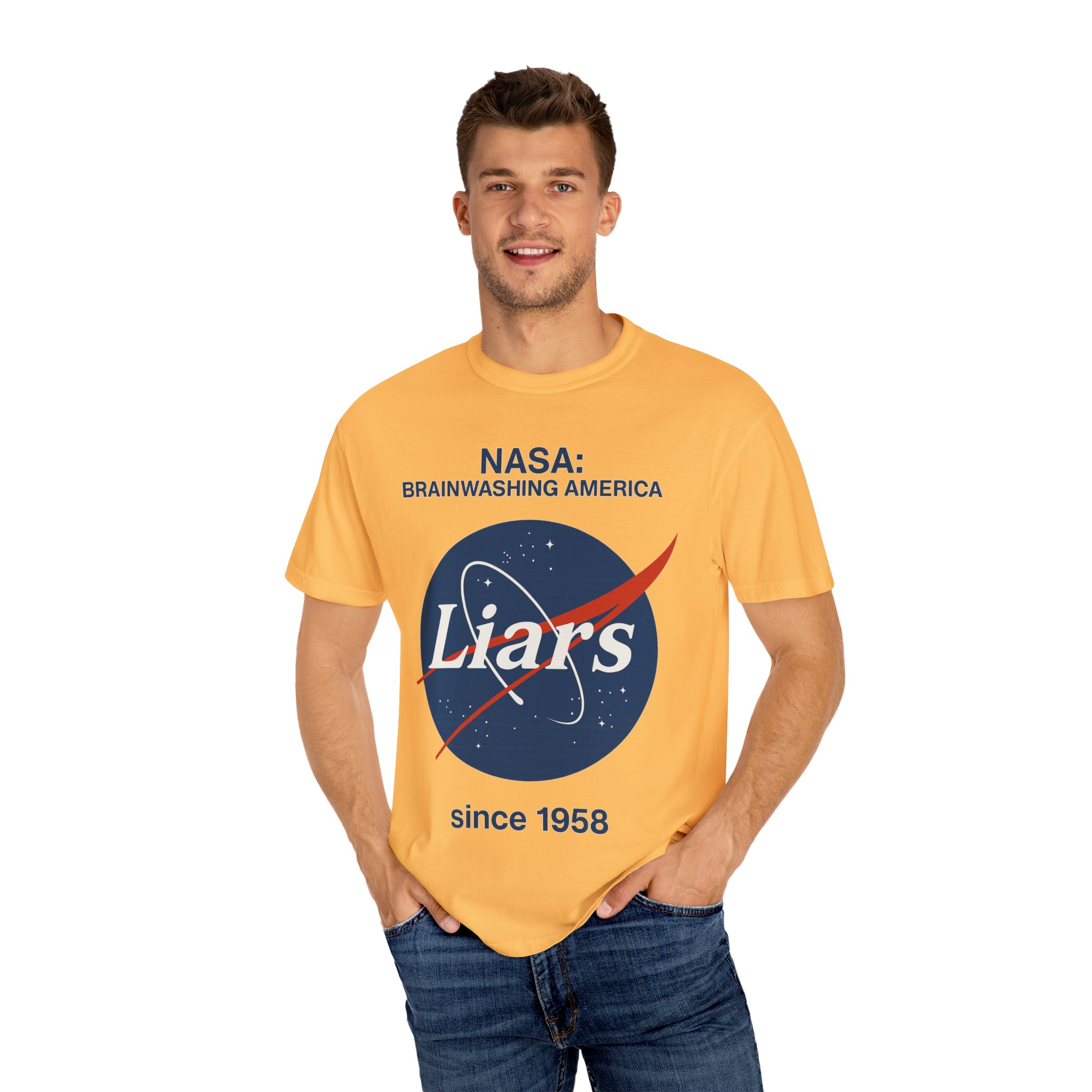 NASA Brainwashing T-shirt, Unisex Graphic Tee, Funny Space Apparel, Gift for Space Lovers, Science Humor Shirt - Image 16