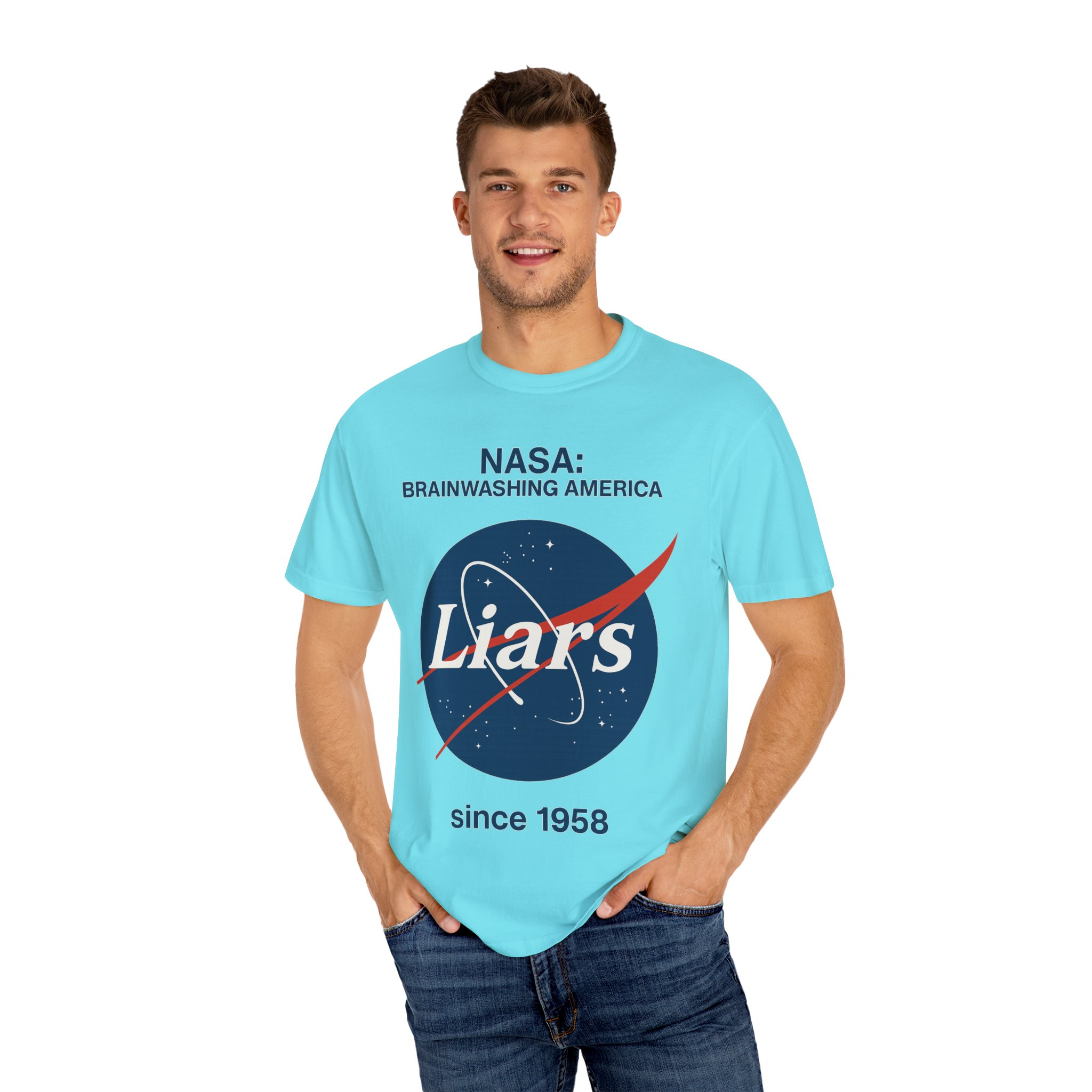 NASA Brainwashing T-shirt, Unisex Graphic Tee, Funny Space Apparel, Gift for Space Lovers, Science Humor Shirt - Image 32