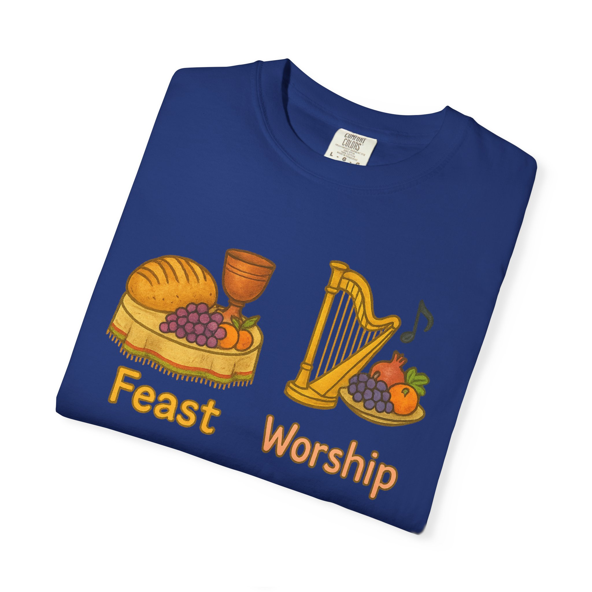 Worshipful T-Shirt, Music Lover Gift, Cup & Harp Tee, Religious Apparel, Christian Shirt - Image 35