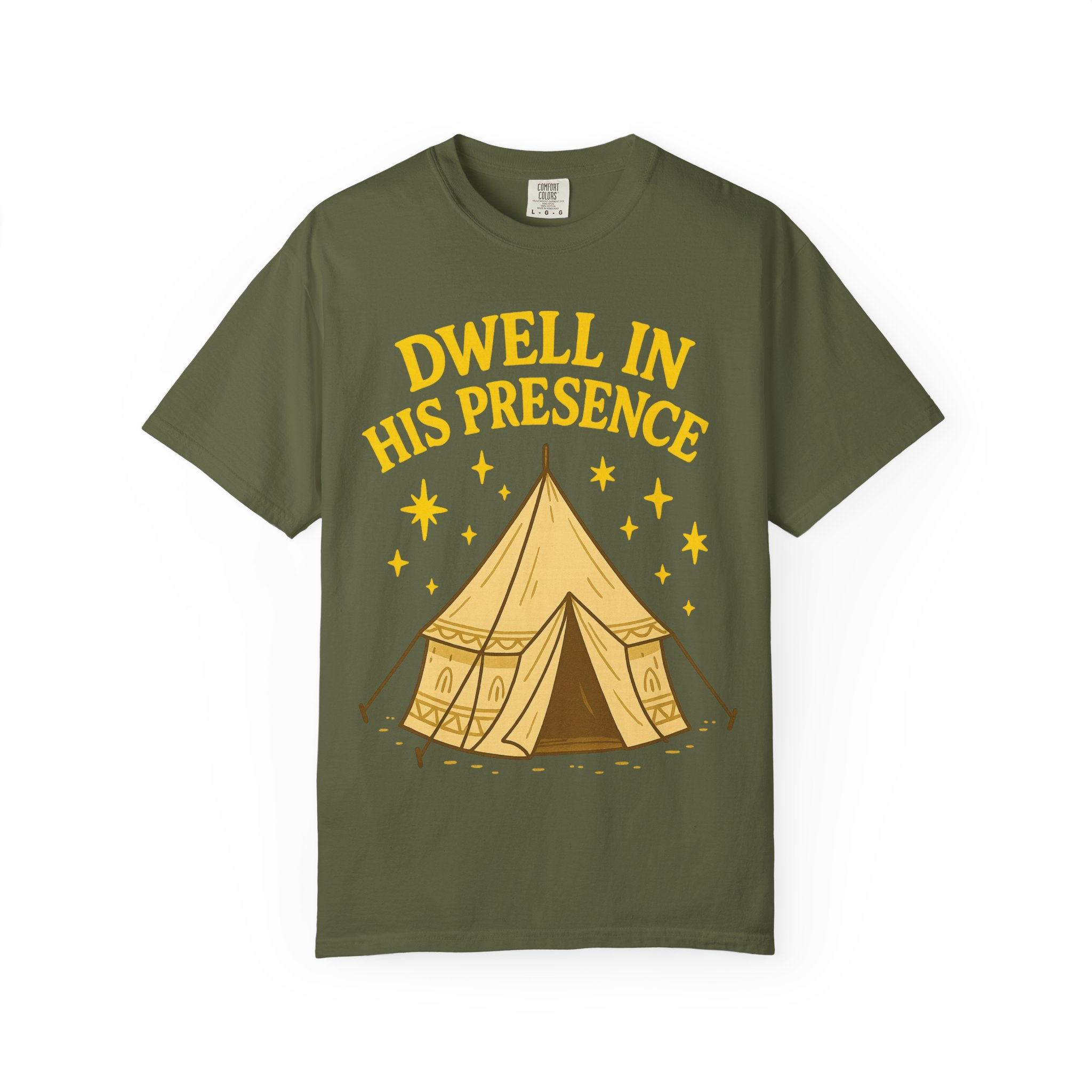 Dwell in His Presence | Sukkot Feast of Tabernacles Shirt Unisex Garment-Dyed T-shirt, Sukkot Shirt, Faith-based, Spiritual Clothing - Image 5