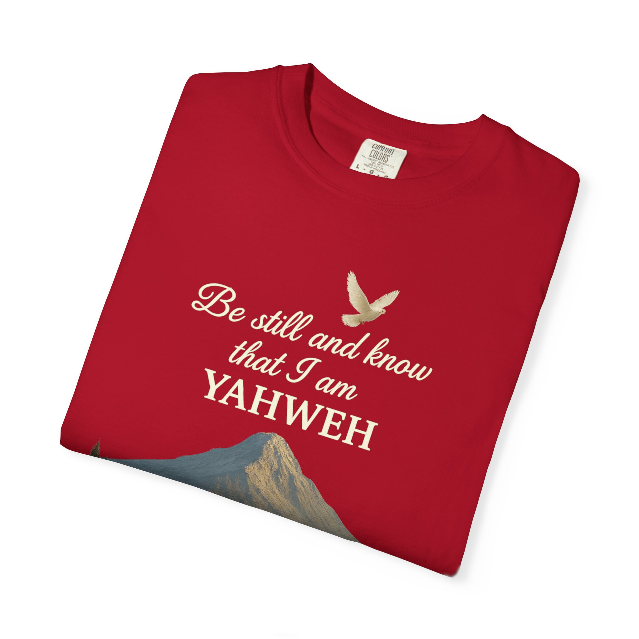 Mountain Serenity T-shirt - Be Still and Know Yahweh - Comfort Fit Tee for Nature Lovers, Faith Apparel, Outdoor Gift, Spiritual Wear - Image 59