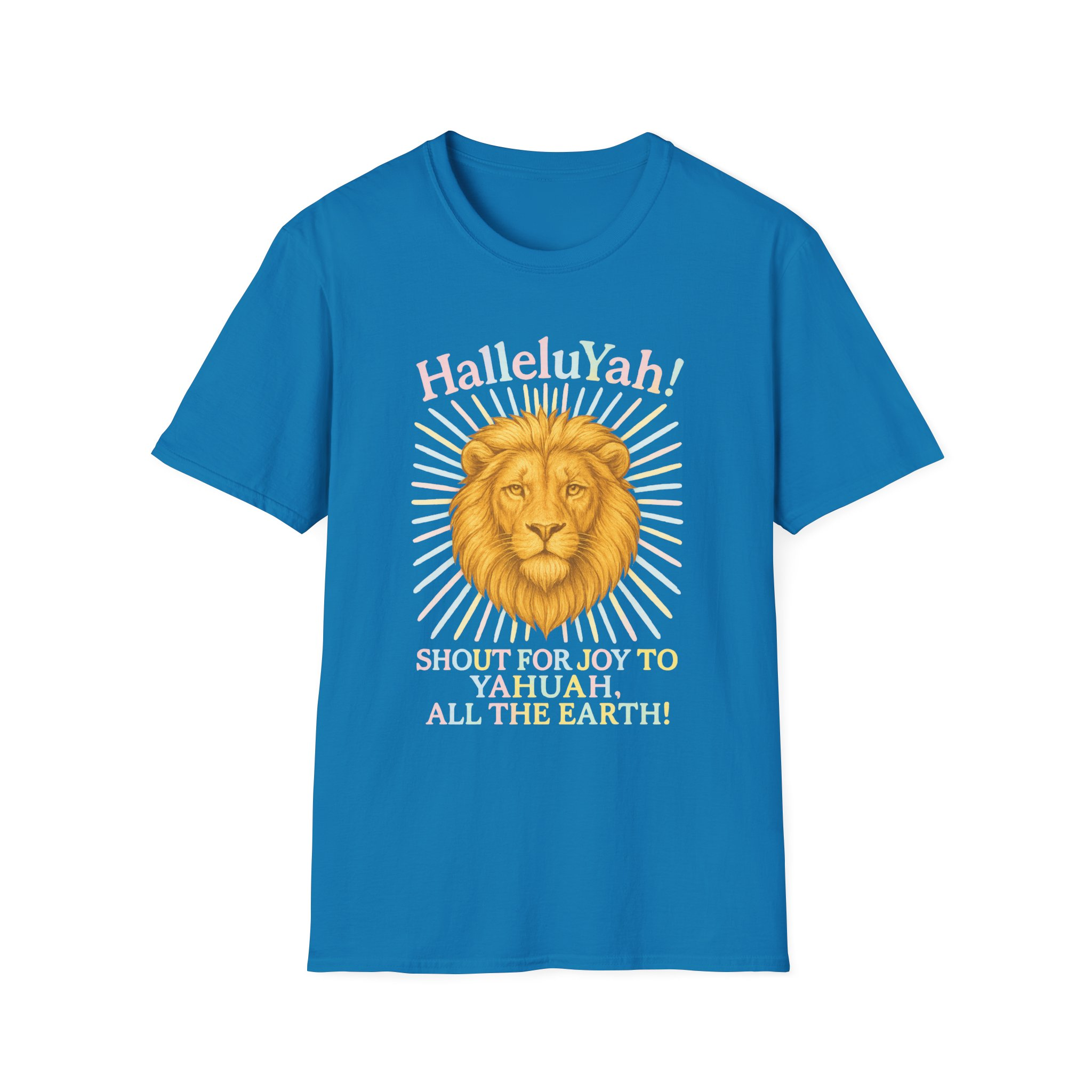 Halleluyah! Lion of Joy Unisex Softstyle T-Shirt, Faith Shirt, Religious Tee, Christian Gift, Spiritual Wear - Image 37