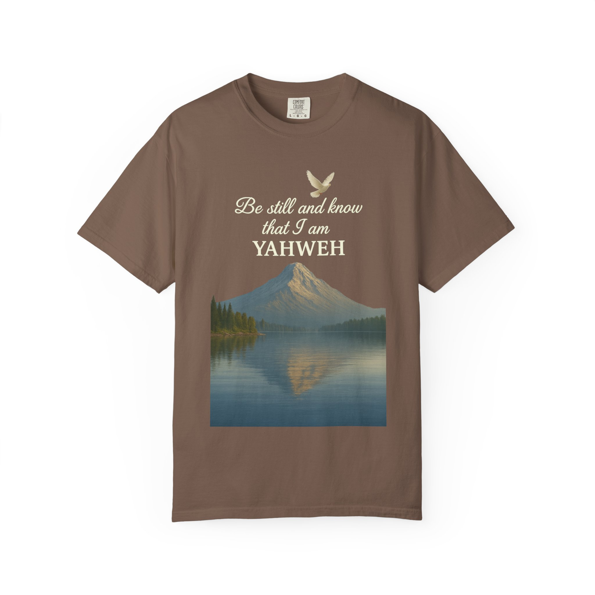 Mountain Serenity T-shirt - Be Still and Know Yahweh - Comfort Fit Tee for Nature Lovers, Faith Apparel, Outdoor Gift, Spiritual Wear - Image 5