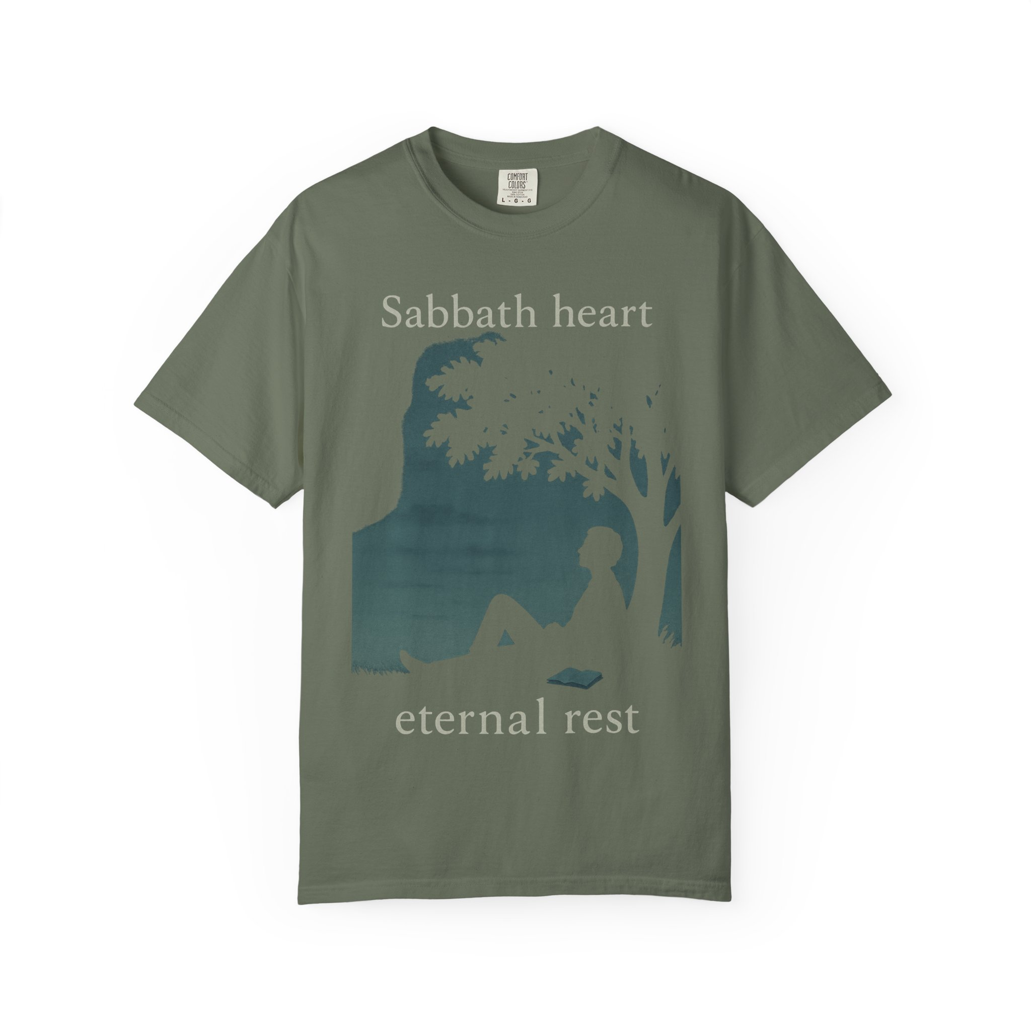 Sabbath Heart, Eternal Rest Peaceful Torah Reflection Sabbath Heart T-Shirt, Unisex, Relaxation Tee, Casual Style Spiritual Celebrations - Image 5
