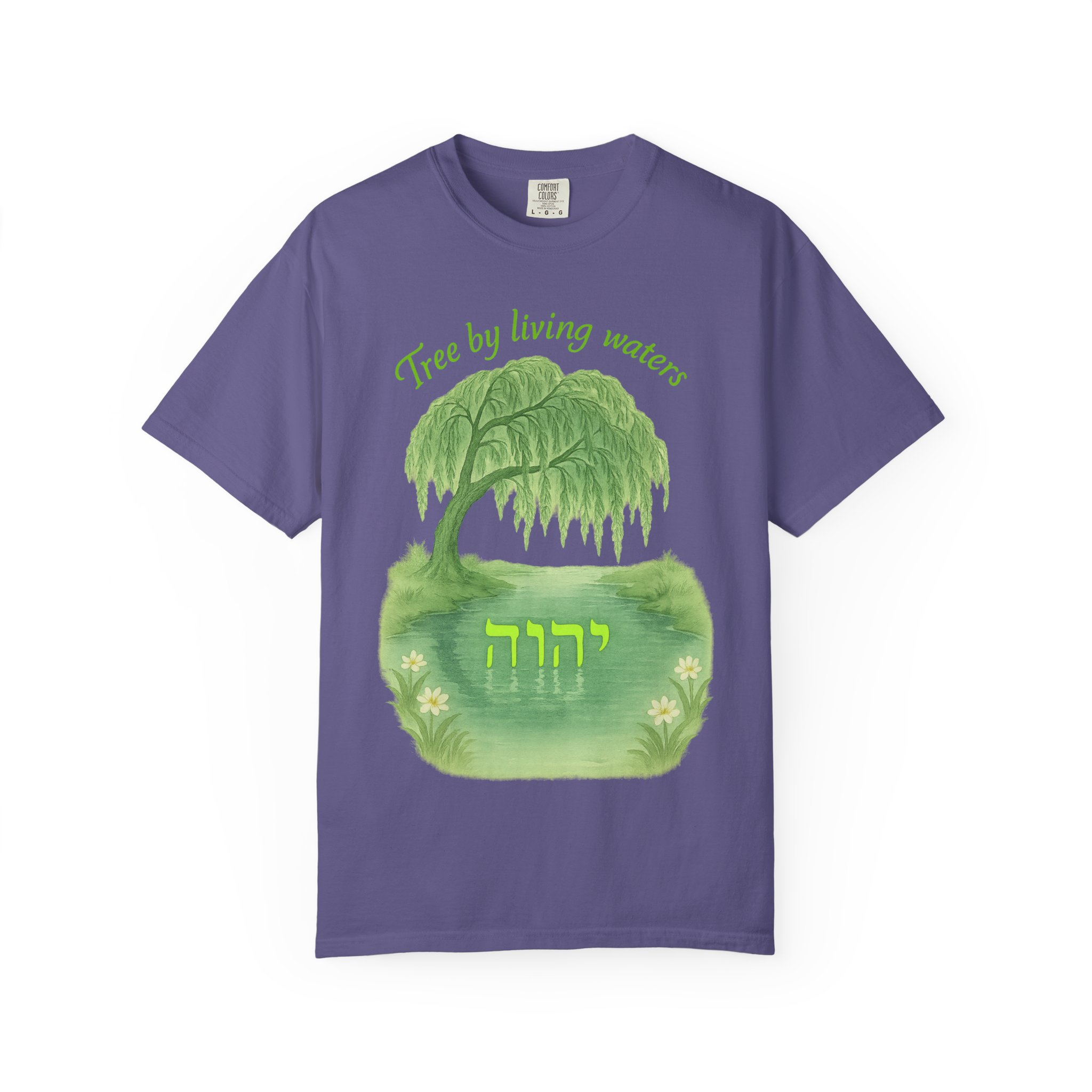 Tree by Living Waters Yahuah Reflected in Stillness, Nature Lover Tee, Spiritual Apparel, Gift for Tree Enthusiasts, Casual Wear, - Image 37