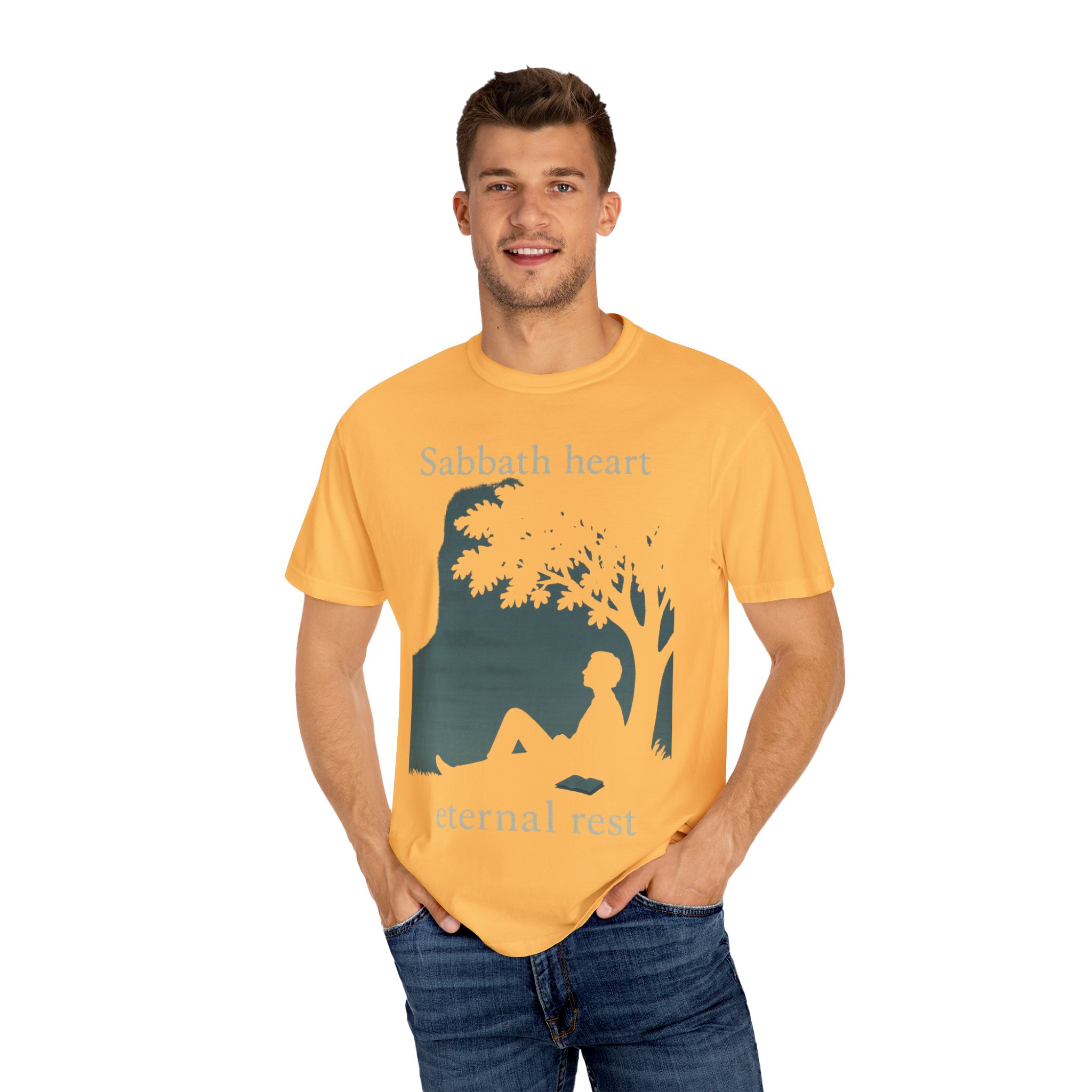 Sabbath Heart, Eternal Rest Peaceful Torah Reflection Sabbath Heart T-Shirt, Unisex, Relaxation Tee, Casual Style Spiritual Celebrations - Image 60