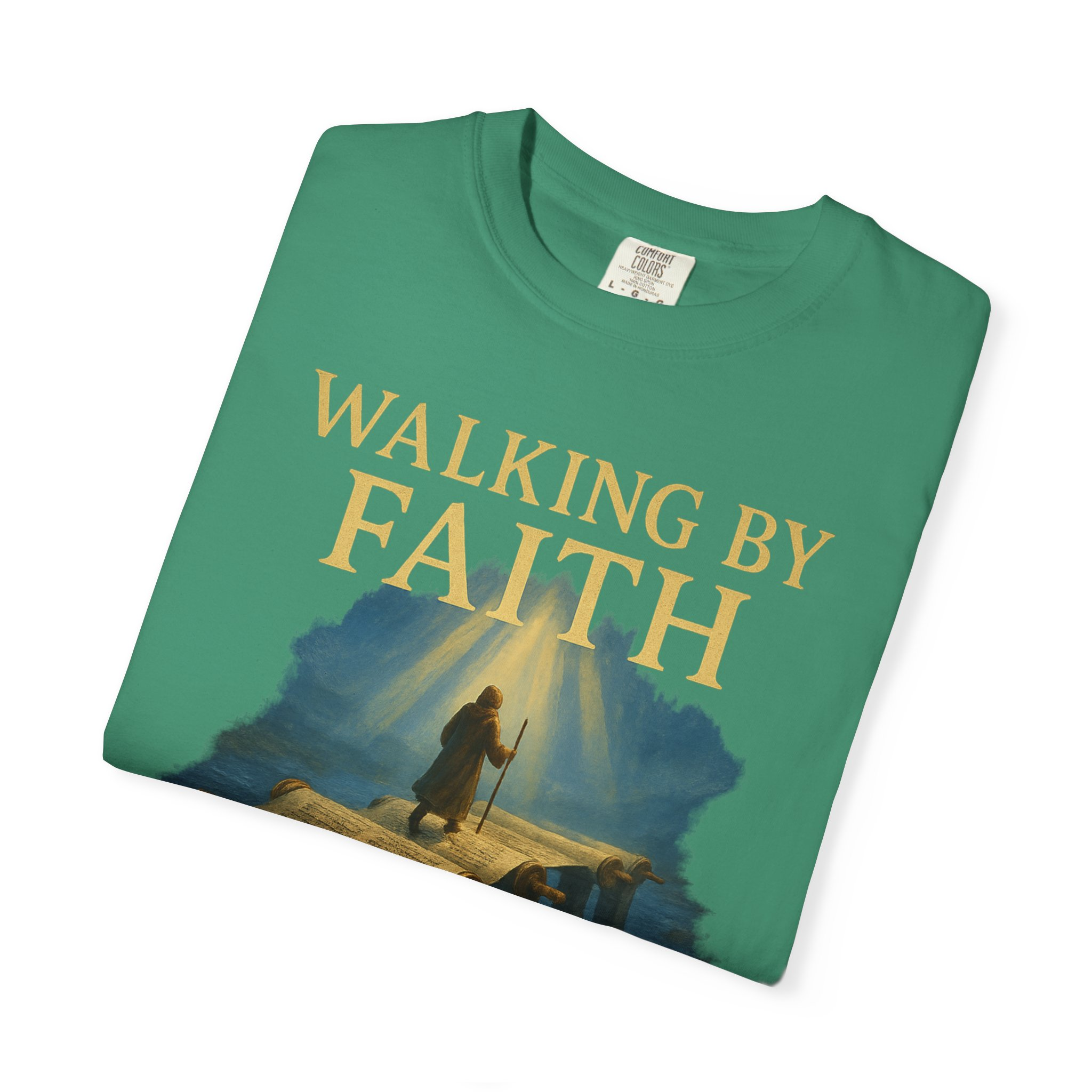 Walking by Faith, Grounded in Torah Scroll Bridge of LightFaith-Inspired Unisex Faith T-Shirt, Torah Gift Inspirational Apparel, Spiritual - Image 11