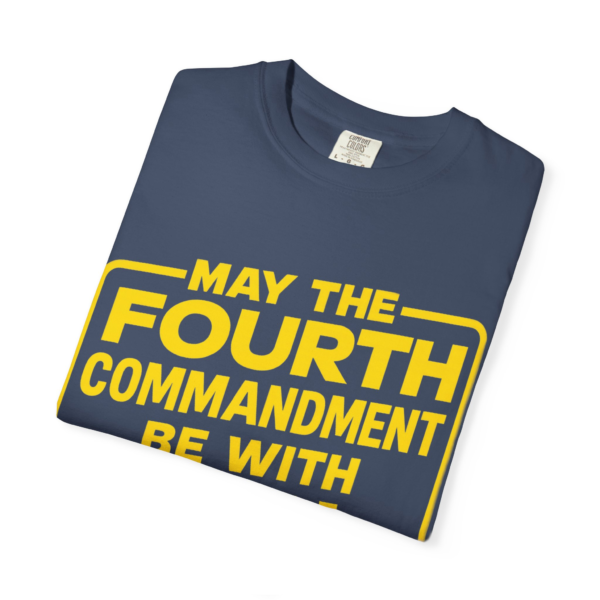May the Fourth Commandment Be With You Unisex T-shirt, Star Wars Day Tee, Jedi Fandom Shirt, Sabbath T-shirt, Biblical Wisdom Tee