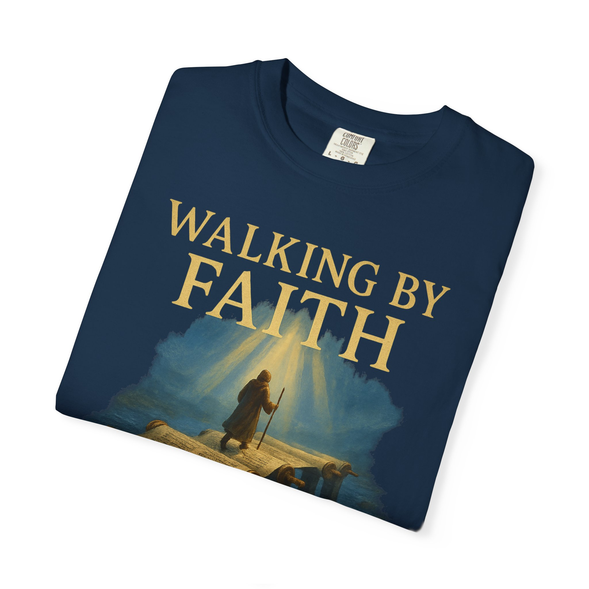 Walking by Faith, Grounded in Torah Scroll Bridge of LightFaith-Inspired Unisex Faith T-Shirt, Torah Gift Inspirational Apparel, Spiritual - Image 27