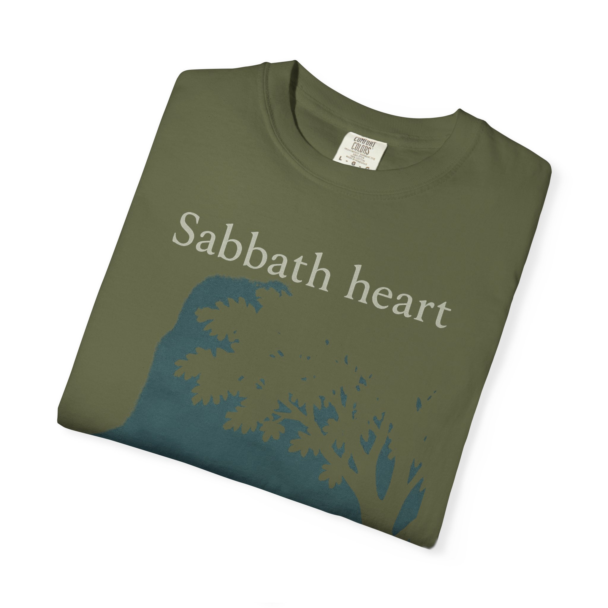 Sabbath Heart, Eternal Rest Peaceful Torah Reflection Sabbath Heart T-Shirt, Unisex, Relaxation Tee, Casual Style Spiritual Celebrations - Image 3
