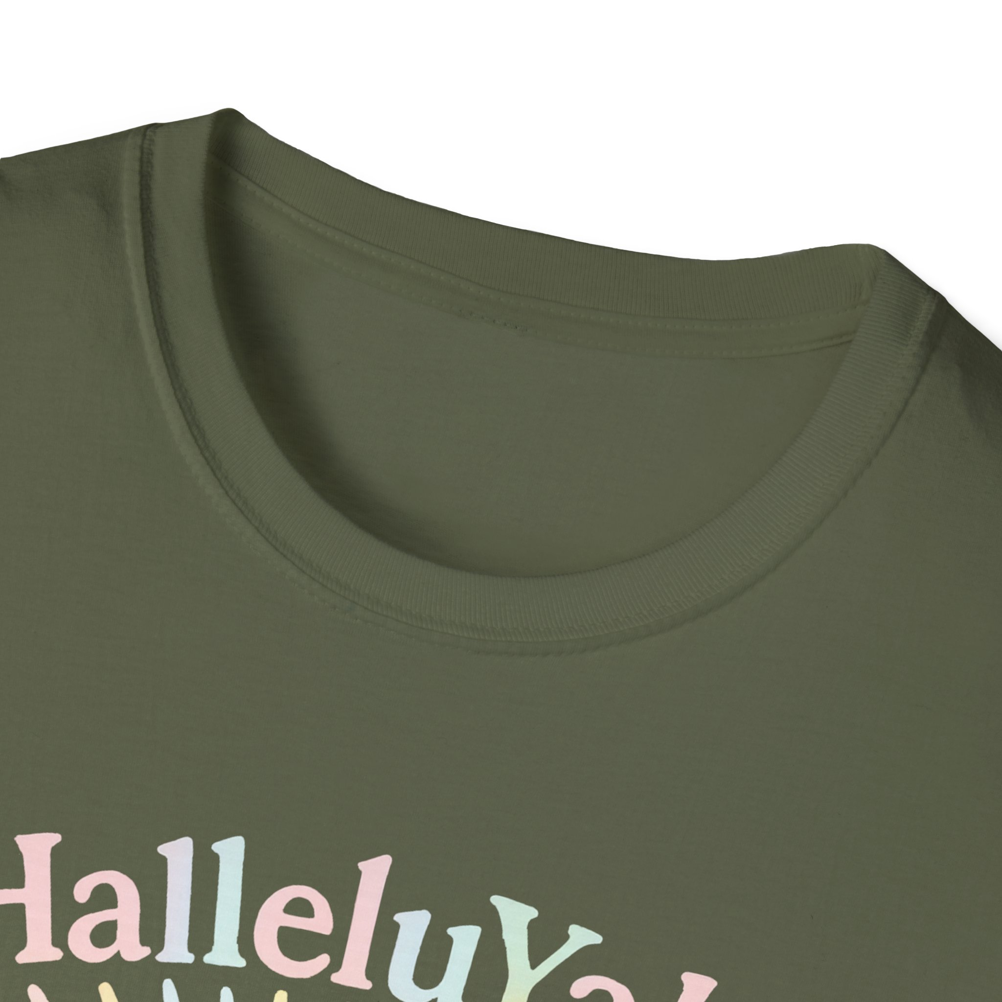 Halleluyah! Lion of Joy Unisex Softstyle T-Shirt, Faith Shirt, Religious Tee, Christian Gift, Spiritual Wear - Image 11