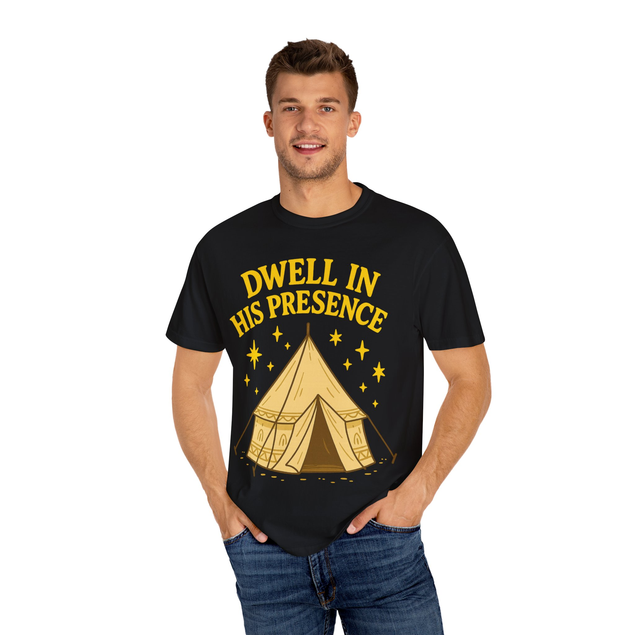 Dwell in His Presence | Sukkot Feast of Tabernacles Shirt Unisex Garment-Dyed T-shirt, Sukkot Shirt, Faith-based, Spiritual Clothing - Image 32