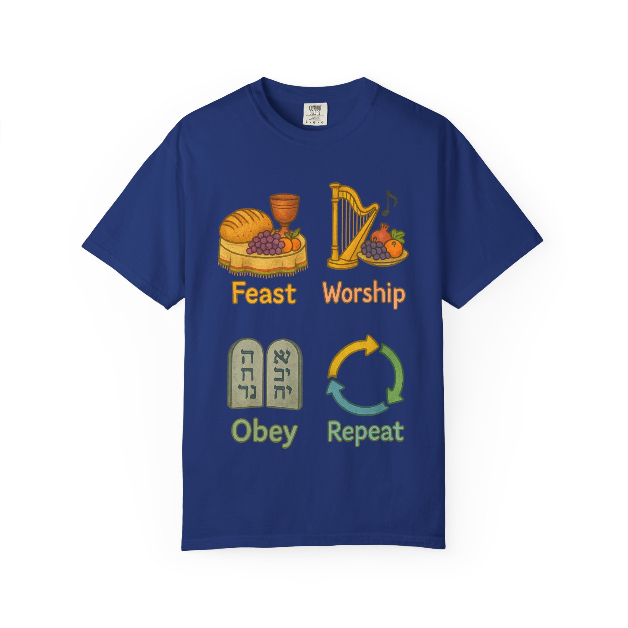 Worshipful T-Shirt, Music Lover Gift, Cup & Harp Tee, Religious Apparel, Christian Shirt - Image 33