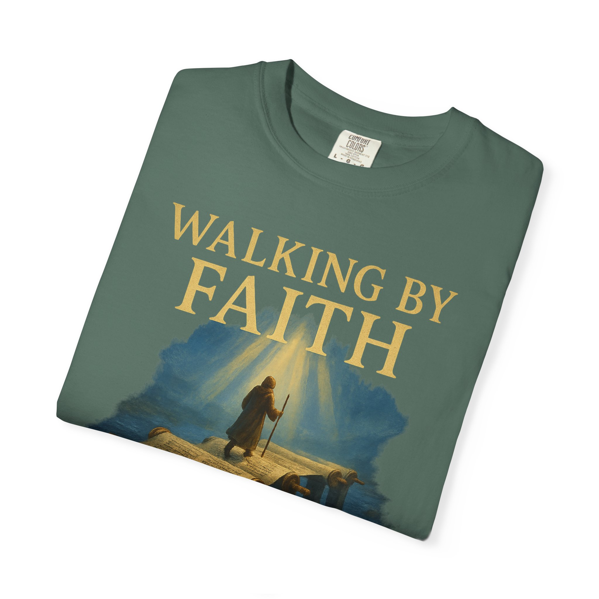 Walking by Faith, Grounded in Torah Scroll Bridge of LightFaith-Inspired Unisex Faith T-Shirt, Torah Gift Inspirational Apparel, Spiritual - Image 15