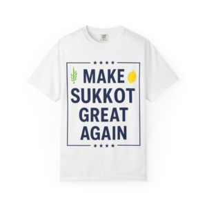 Make Sukkot Great Again Shirt Funny Sukkot Tee with Lulav & Etrog, Feast of Tabernacles Humor, Unisex Tee, Jewish Festival, Fun Sukkot Gift