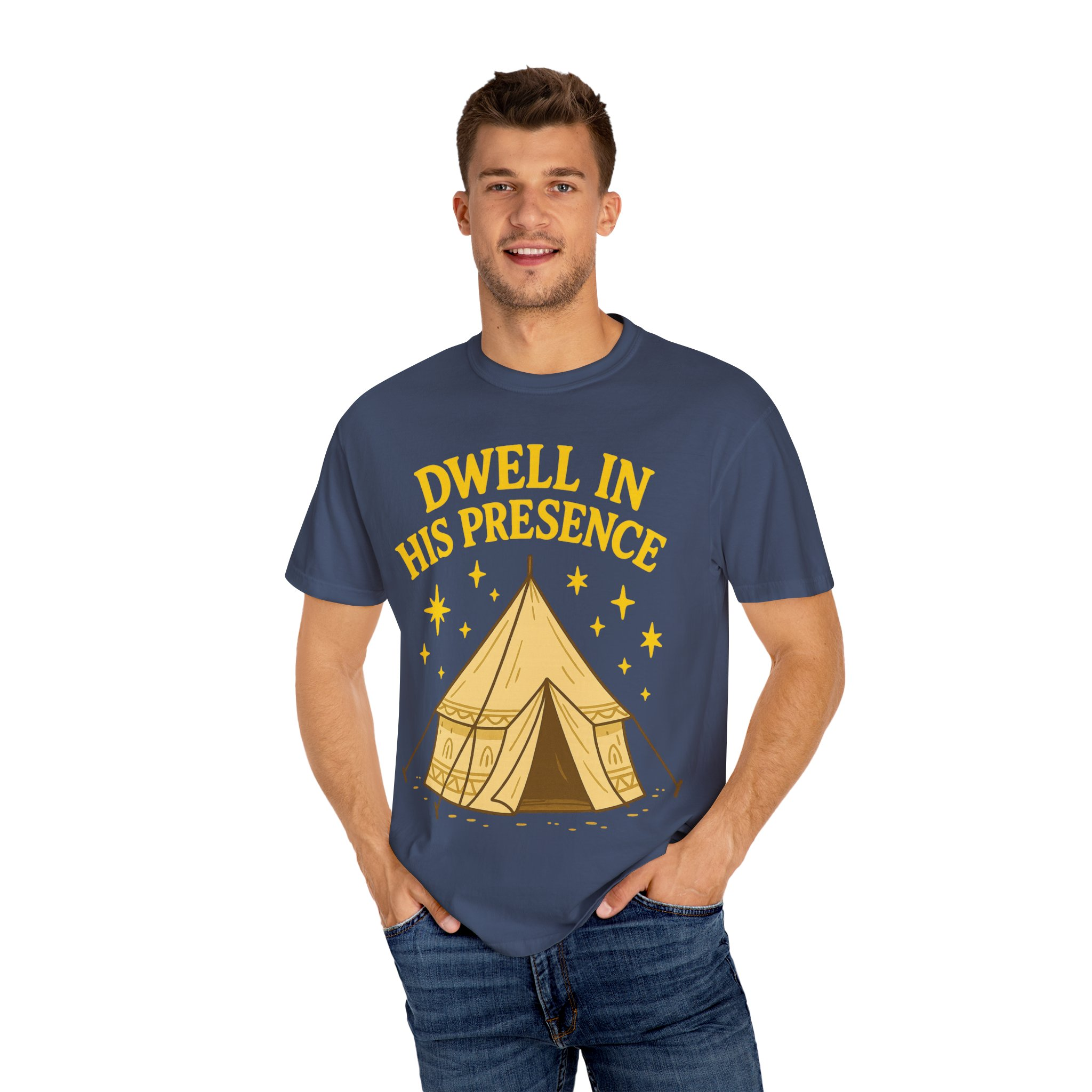 Dwell in His Presence | Sukkot Feast of Tabernacles Shirt Unisex Garment-Dyed T-shirt, Sukkot Shirt, Faith-based, Spiritual Clothing - Image 20