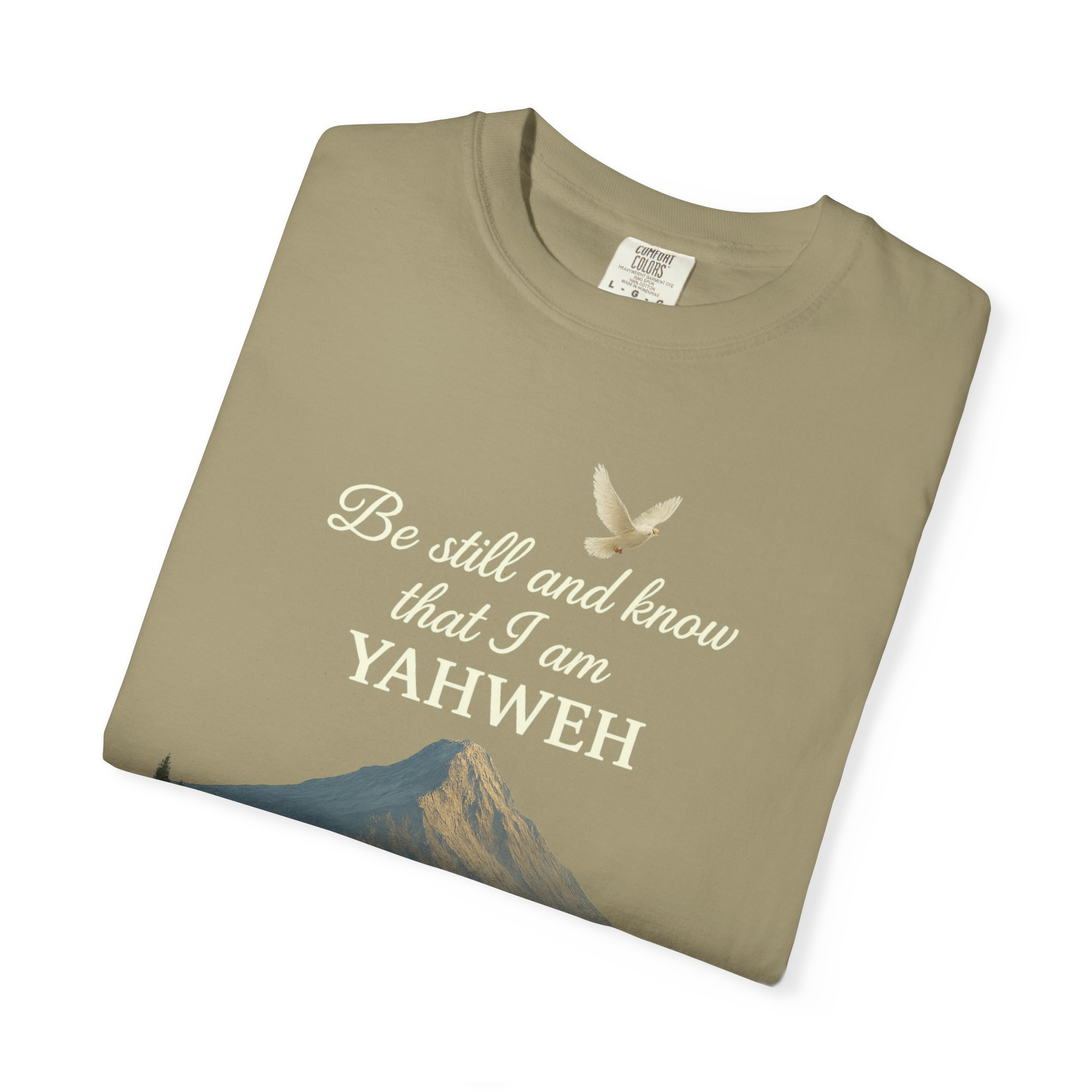 Mountain Serenity T-shirt - Be Still and Know Yahweh - Comfort Fit Tee for Nature Lovers, Faith Apparel, Outdoor Gift, Spiritual Wear - Image 3