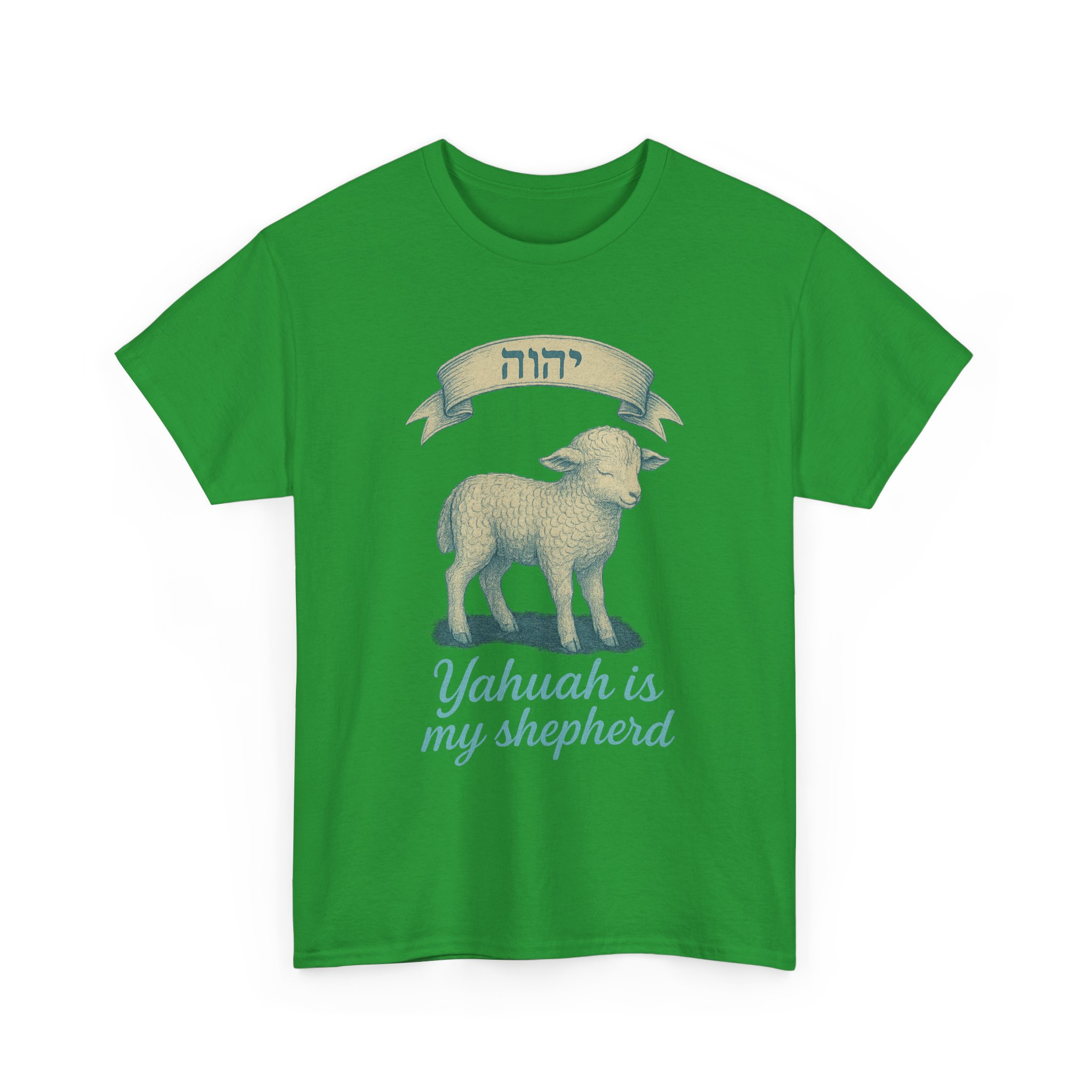 Serene Lamb Unisex Heavy Cotton Tee, Faithful Yahuah Shepherd Shirt, Peaceful Religious Graphic Tee, Biblical Scripture Tee, Comforting - Image 19