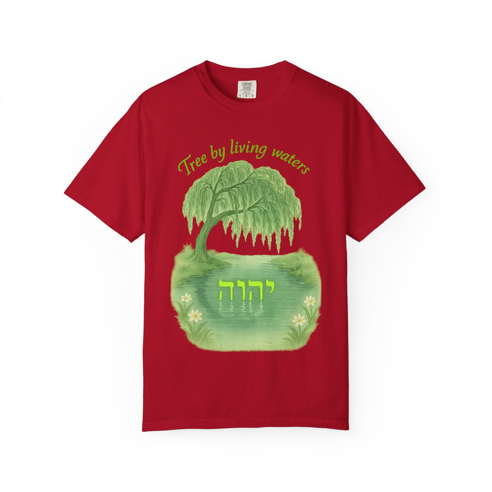 Tree by Living Waters Yahuah Reflected in Stillness, Nature Lover Tee, Spiritual Apparel, Gift for Tree Enthusiasts, Casual Wear, - Image 57