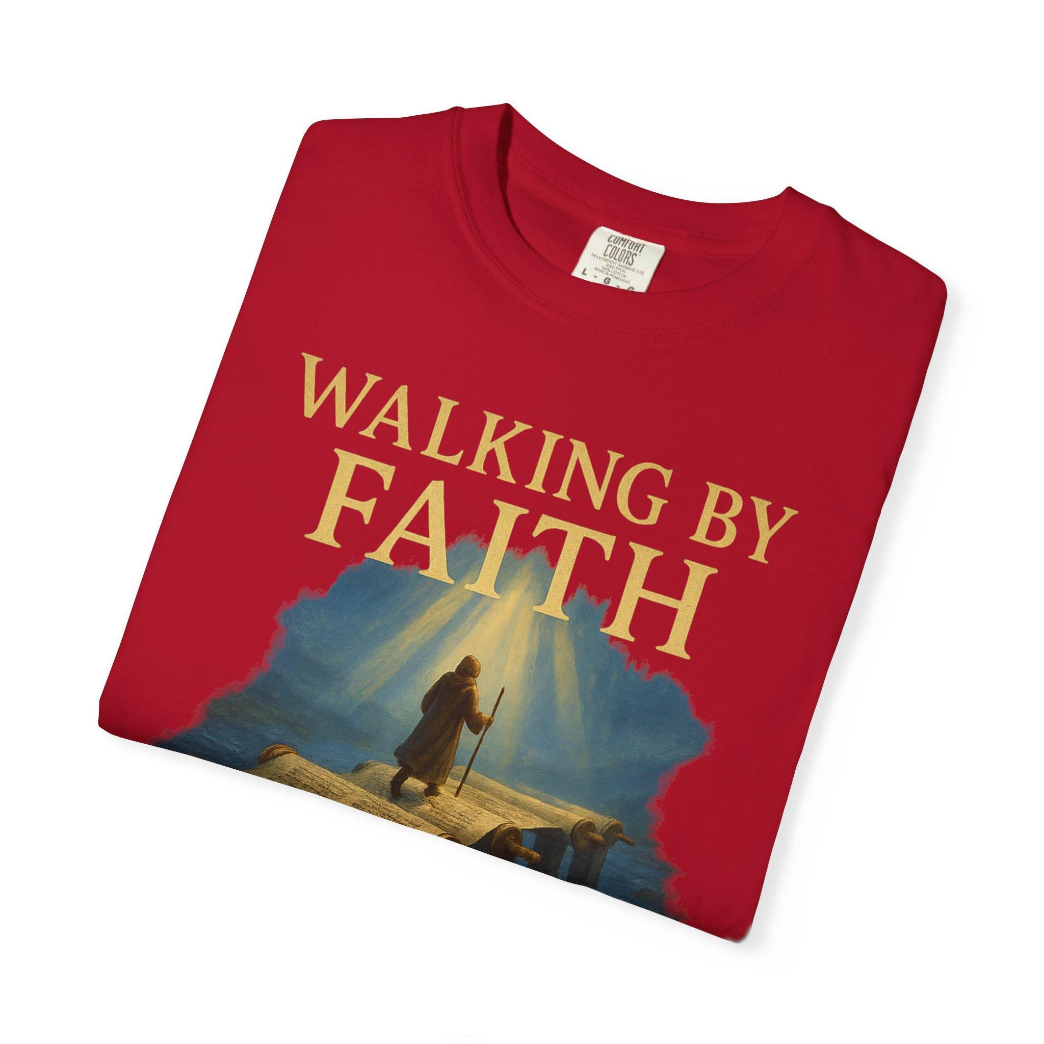 Walking by Faith, Grounded in Torah Scroll Bridge of LightFaith-Inspired Unisex Faith T-Shirt, Torah Gift Inspirational Apparel, Spiritual - Image 59