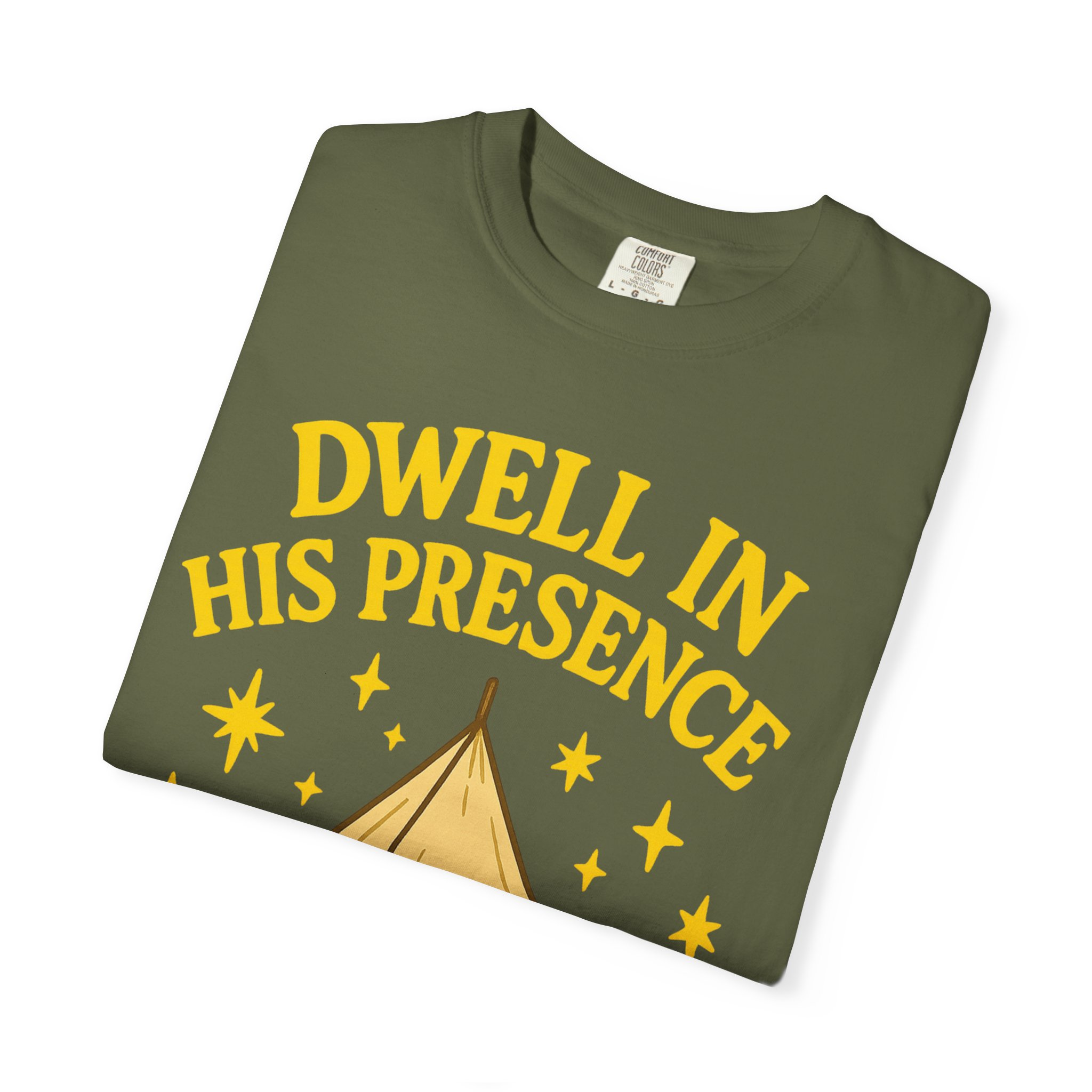 Dwell in His Presence | Sukkot Feast of Tabernacles Shirt Unisex Garment-Dyed T-shirt, Sukkot Shirt, Faith-based, Spiritual Clothing - Image 7