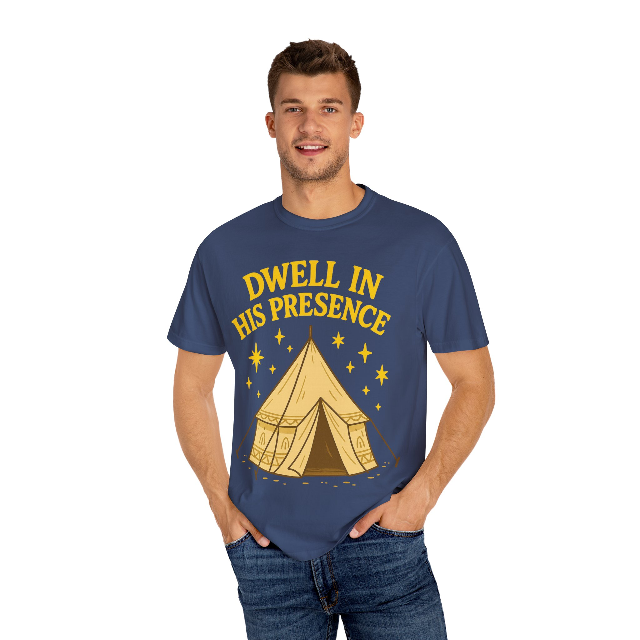 Dwell in His Presence | Sukkot Feast of Tabernacles Shirt Unisex Garment-Dyed T-shirt, Sukkot Shirt, Faith-based, Spiritual Clothing - Image 24
