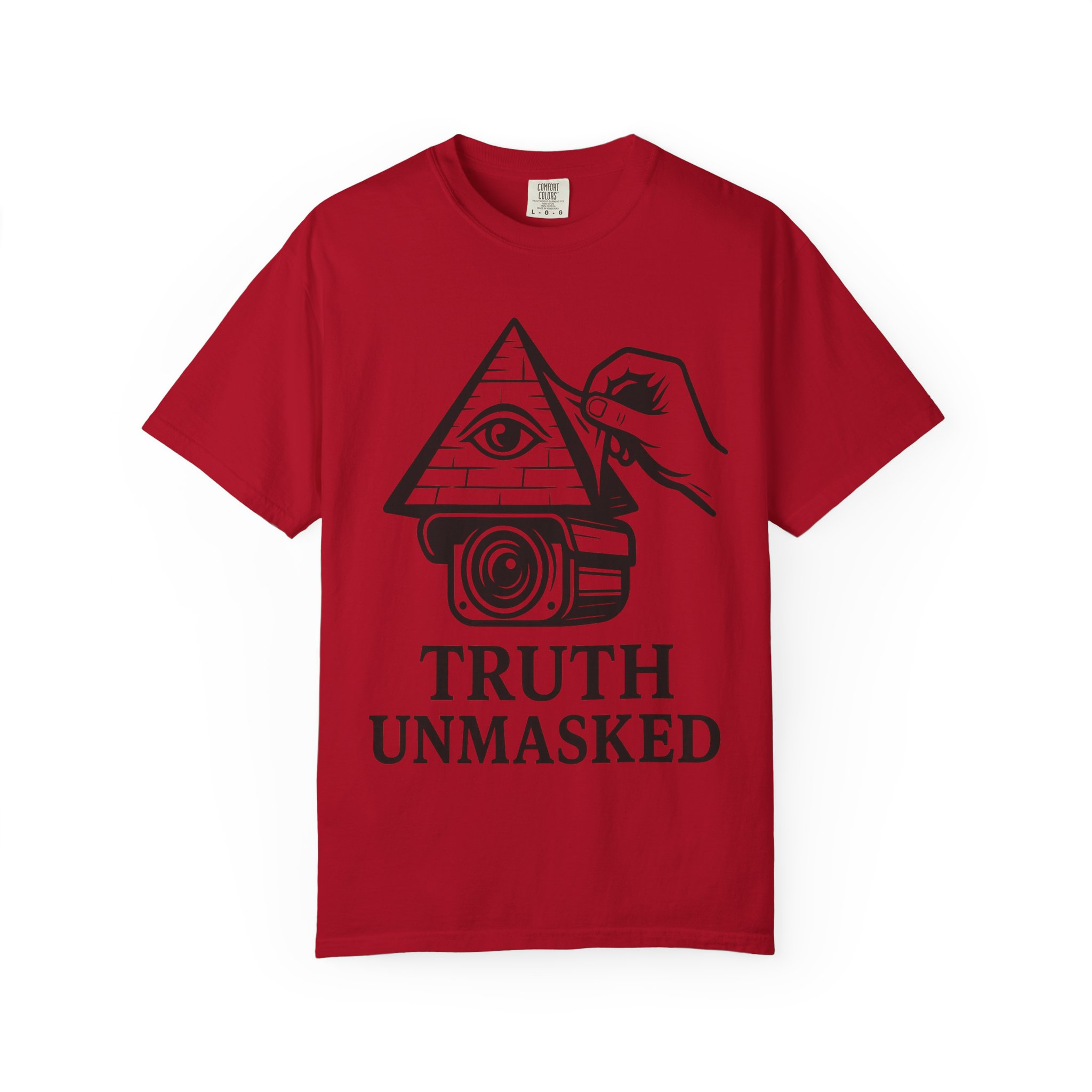 Truth Unmasked Shirt | Pyramid Camera Eye Graphic Tee | Exposing Lies Awareness Conspiracy T-Shirt | Freedom Expression Top - Image 57