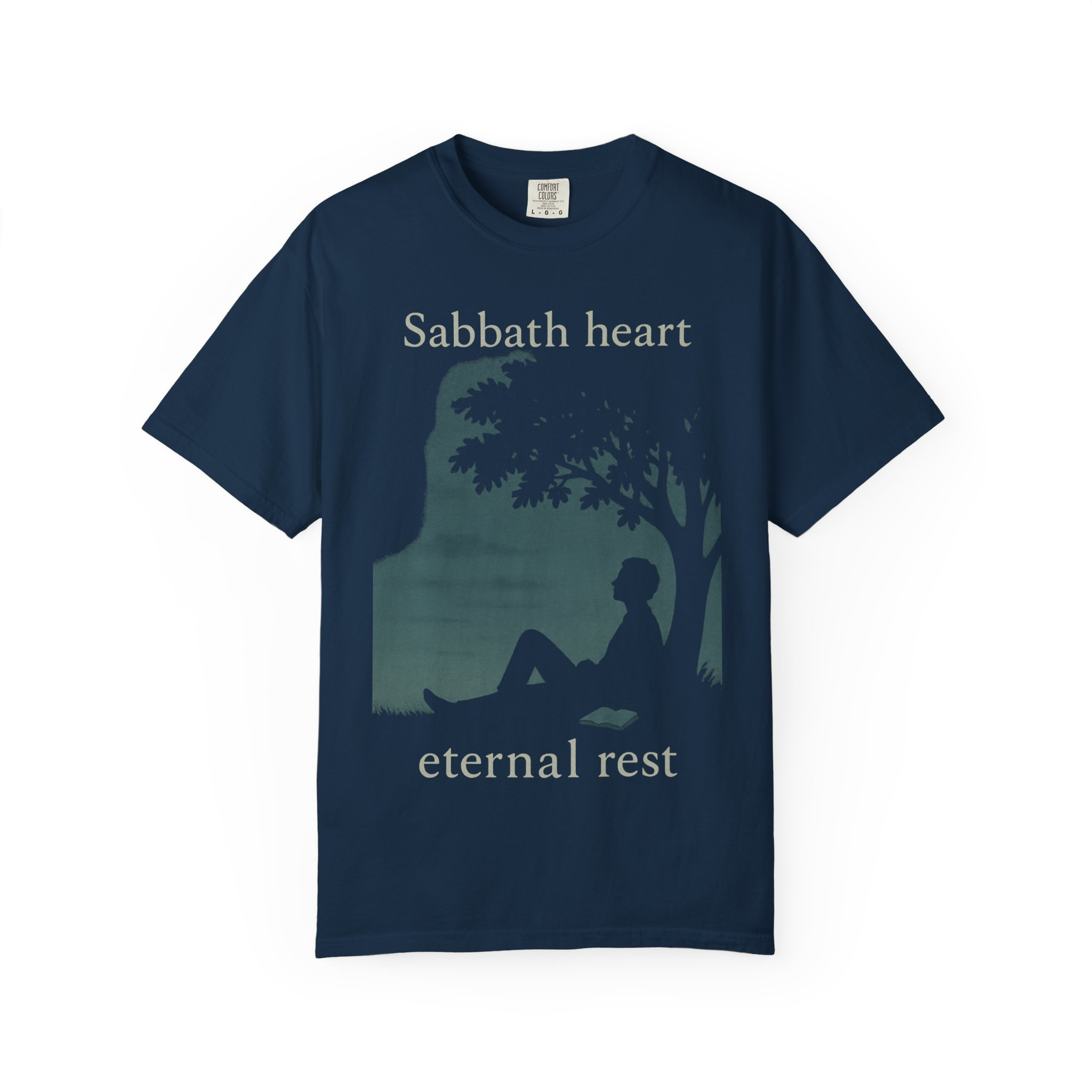 Sabbath Heart, Eternal Rest Peaceful Torah Reflection Sabbath Heart T-Shirt, Unisex, Relaxation Tee, Casual Style Spiritual Celebrations - Image 13