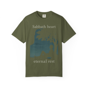 Sabbath Heart, Eternal Rest  Peaceful Torah Reflection Sabbath Heart T-Shirt, Unisex, Relaxation Tee, Casual Style Spiritual Celebrations