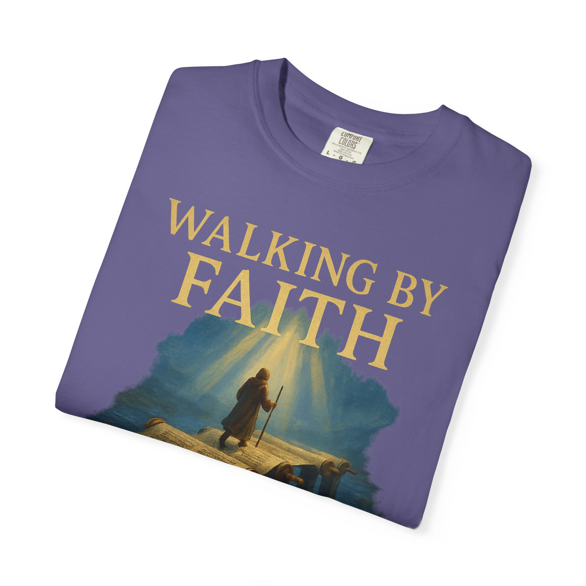Walking by Faith, Grounded in Torah Scroll Bridge of LightFaith-Inspired Unisex Faith T-Shirt, Torah Gift Inspirational Apparel, Spiritual - Image 39