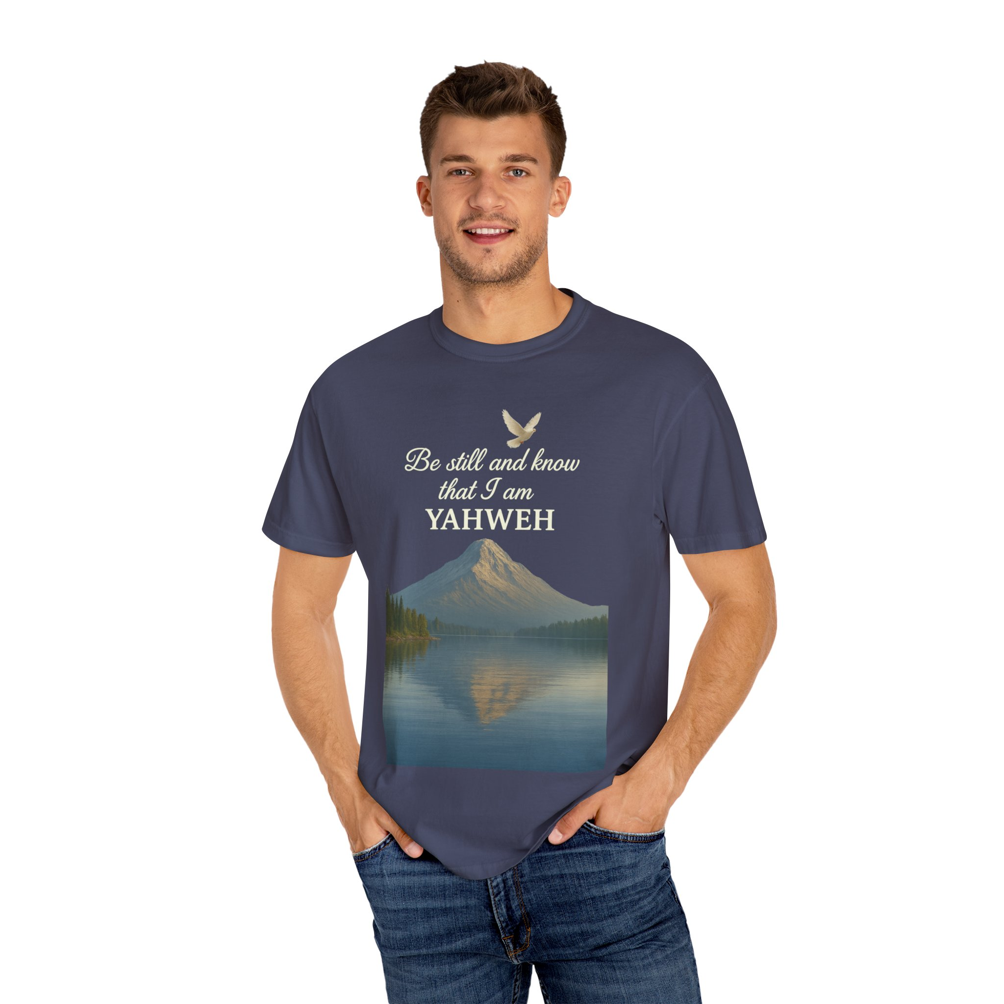 Mountain Serenity T-shirt - Be Still and Know Yahweh - Comfort Fit Tee for Nature Lovers, Faith Apparel, Outdoor Gift, Spiritual Wear - Image 28