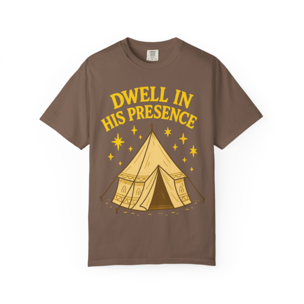 Dwell in His Presence | Sukkot Feast of Tabernacles Shirt Unisex Garment-Dyed T-shirt, Sukkot Shirt, Faith-based, Spiritual Clothing