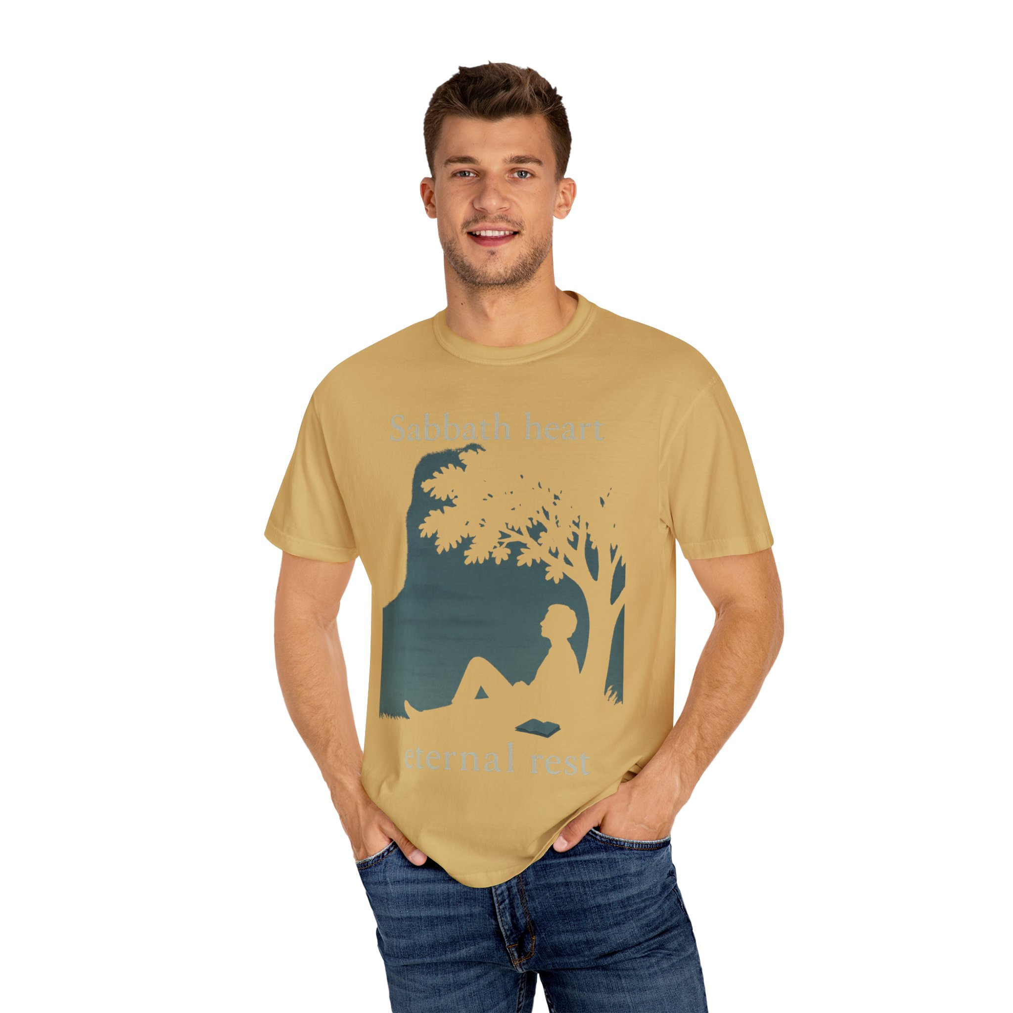 Sabbath Heart, Eternal Rest Peaceful Torah Reflection Sabbath Heart T-Shirt, Unisex, Relaxation Tee, Casual Style Spiritual Celebrations - Image 64