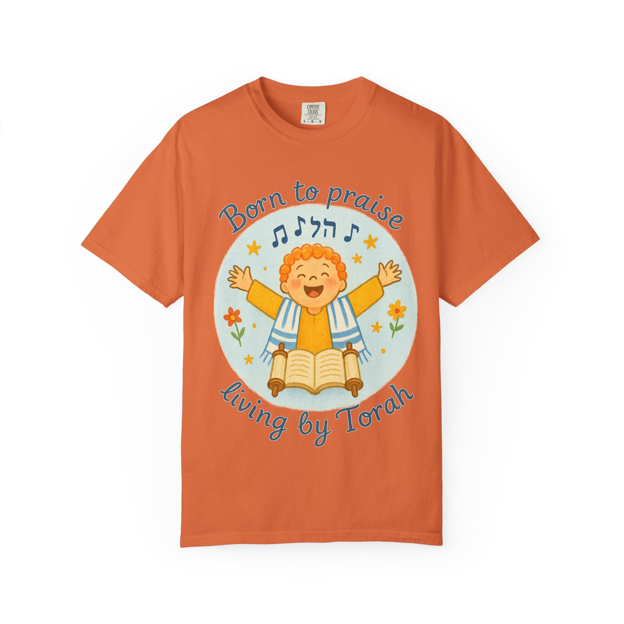 Joyful Torah Praise T-Shirt, Unisex Tee, Gift for Kids, Jewish Holidays, Celebration Apparel, Music Lover's Shirt - Image 5