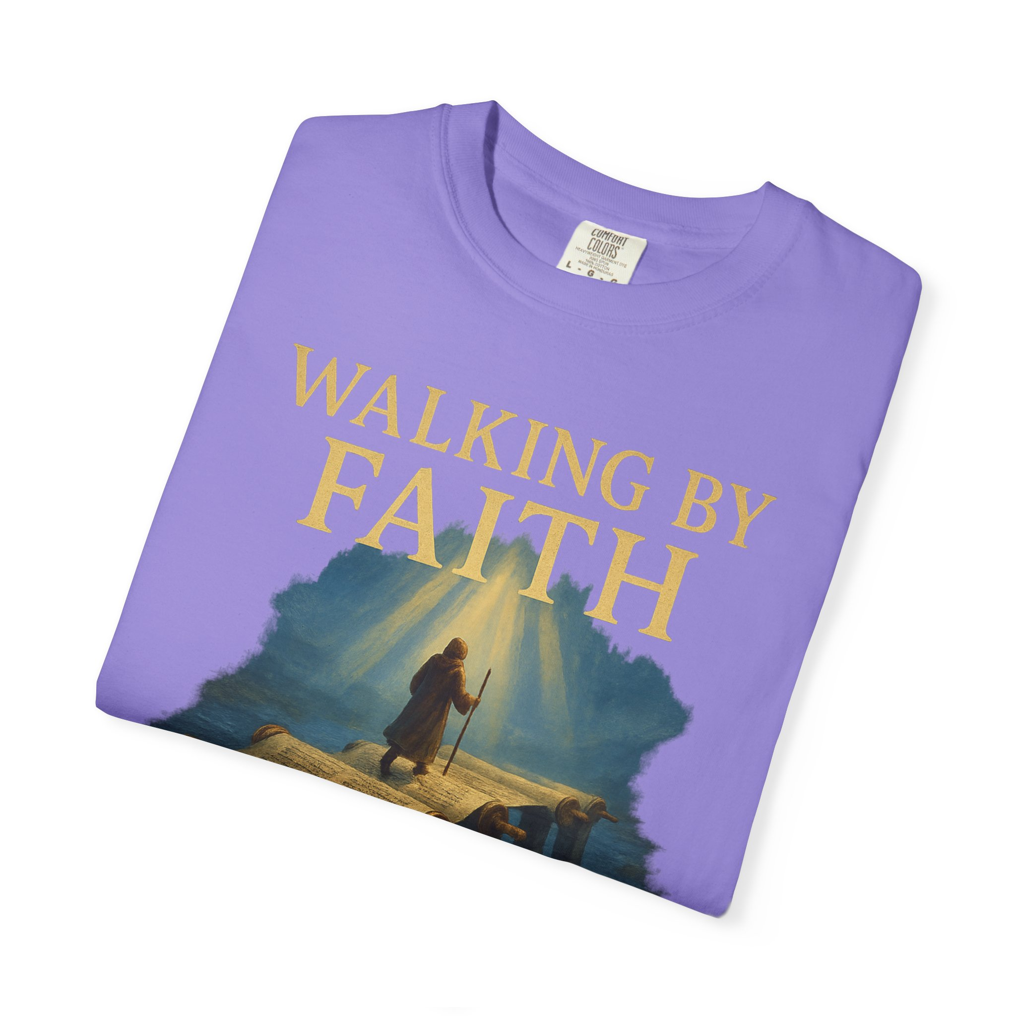 Walking by Faith, Grounded in Torah Scroll Bridge of LightFaith-Inspired Unisex Faith T-Shirt, Torah Gift Inspirational Apparel, Spiritual - Image 35