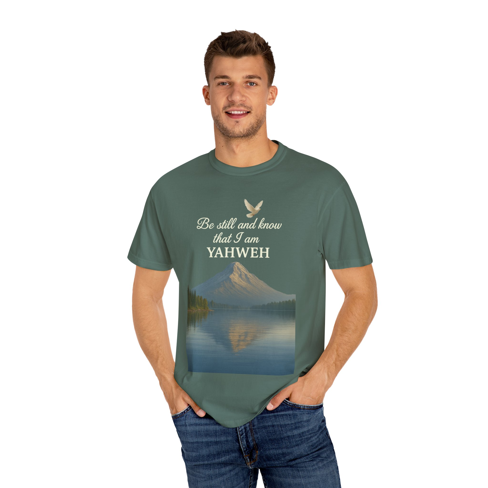 Mountain Serenity T-shirt - Be Still and Know Yahweh - Comfort Fit Tee for Nature Lovers, Faith Apparel, Outdoor Gift, Spiritual Wear - Image 20