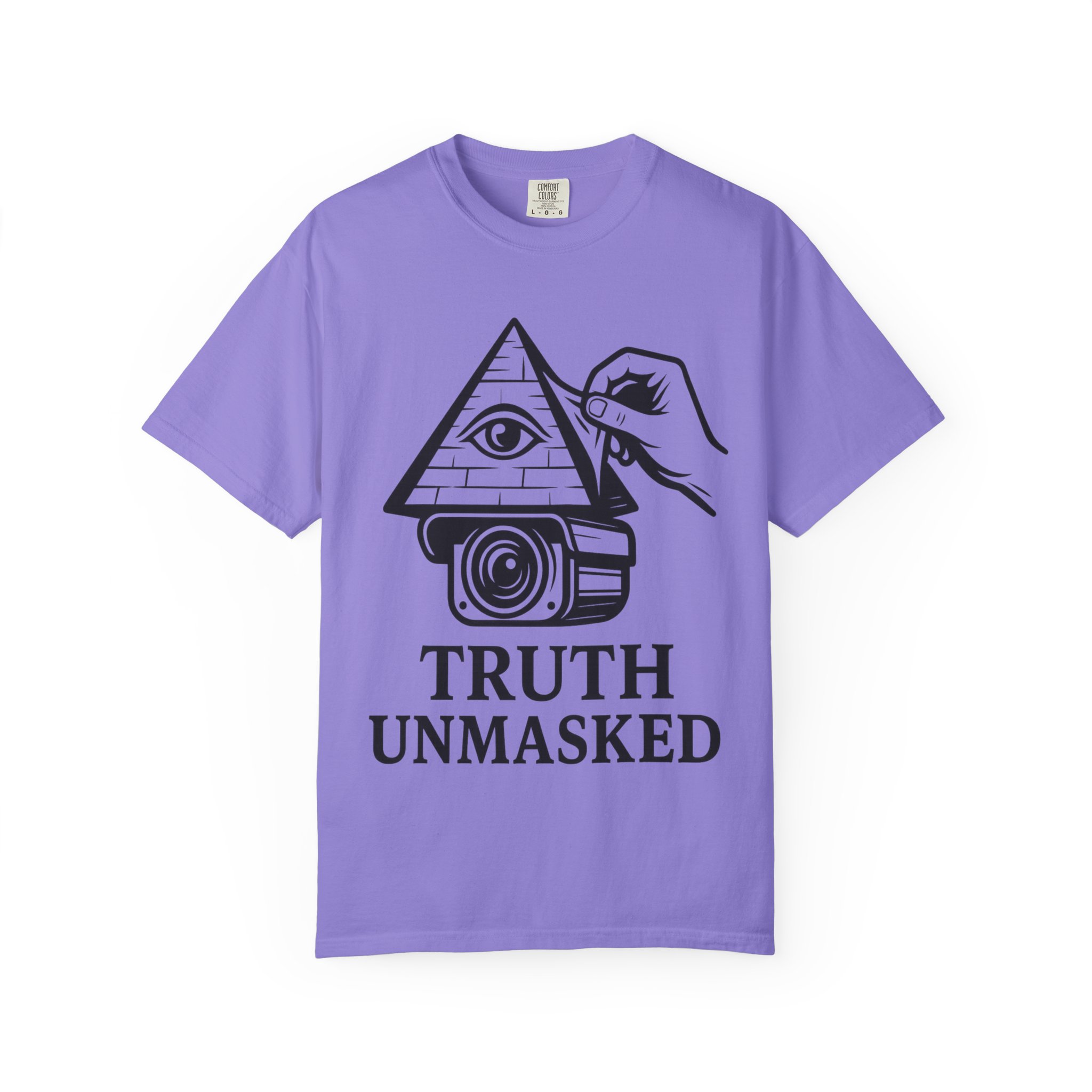Truth Unmasked Shirt | Pyramid Camera Eye Graphic Tee | Exposing Lies Awareness Conspiracy T-Shirt | Freedom Expression Top - Image 41