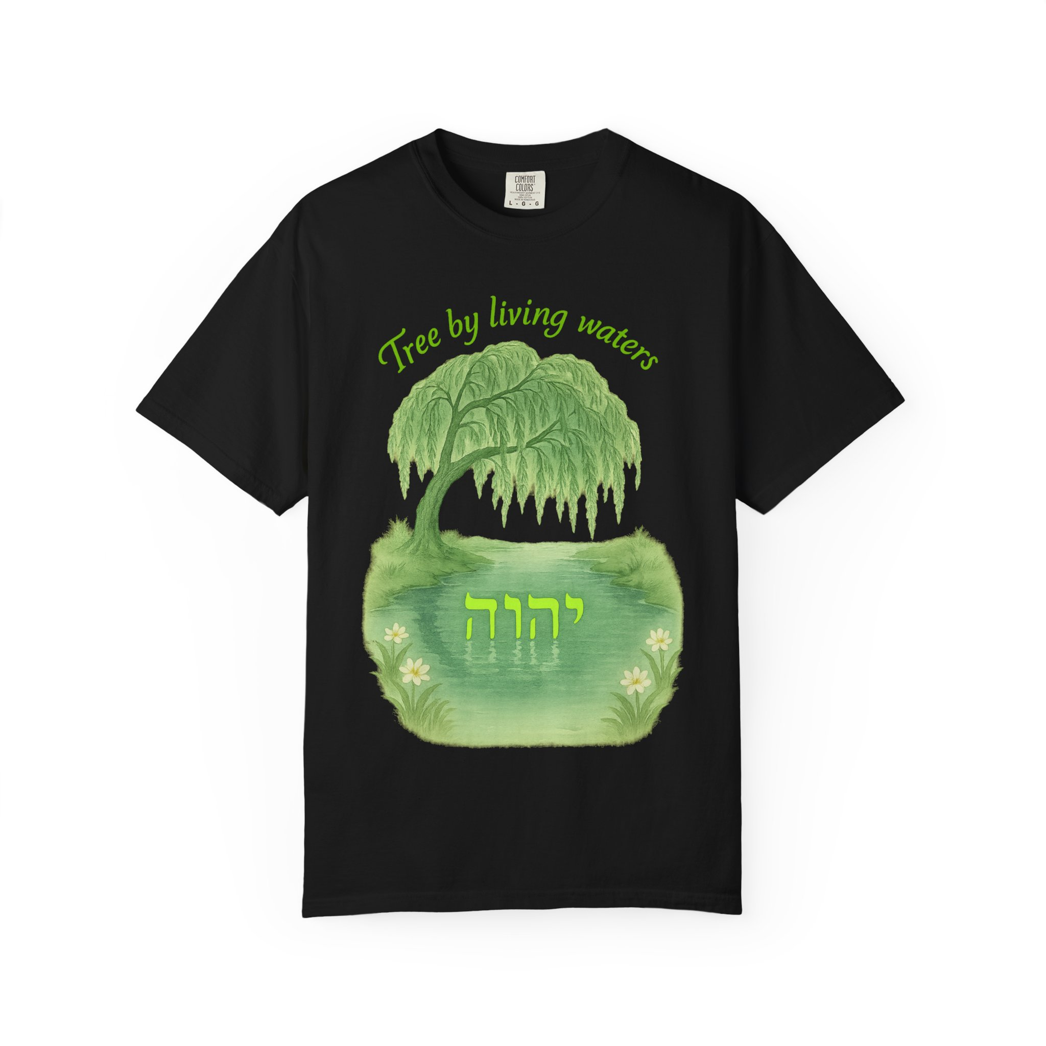 Tree by Living Waters Yahuah Reflected in Stillness, Nature Lover Tee, Spiritual Apparel, Gift for Tree Enthusiasts, Casual Wear, - Image 29