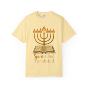 Menorah of the Word Spirit Filled, Torah Led Unisex TShirt, Religious Tee, Inspirational Apparel, Jewish Holidays Gift, Mens and Womens Wear