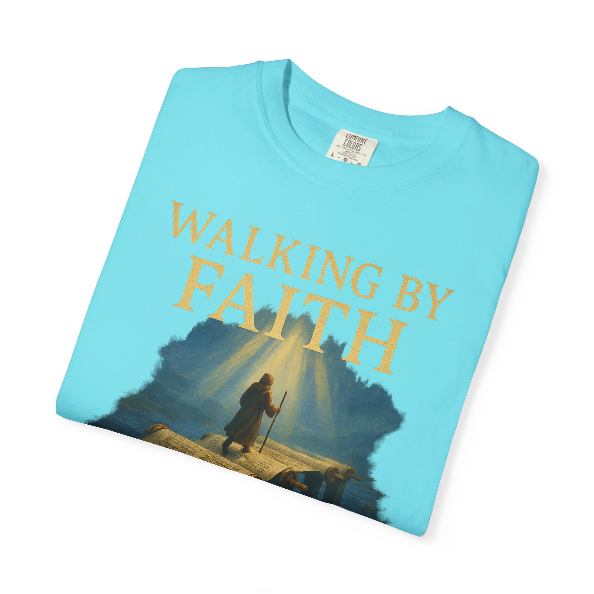 Walking by Faith, Grounded in Torah Scroll Bridge of LightFaith-Inspired Unisex Faith T-Shirt, Torah Gift Inspirational Apparel, Spiritual - Image 19