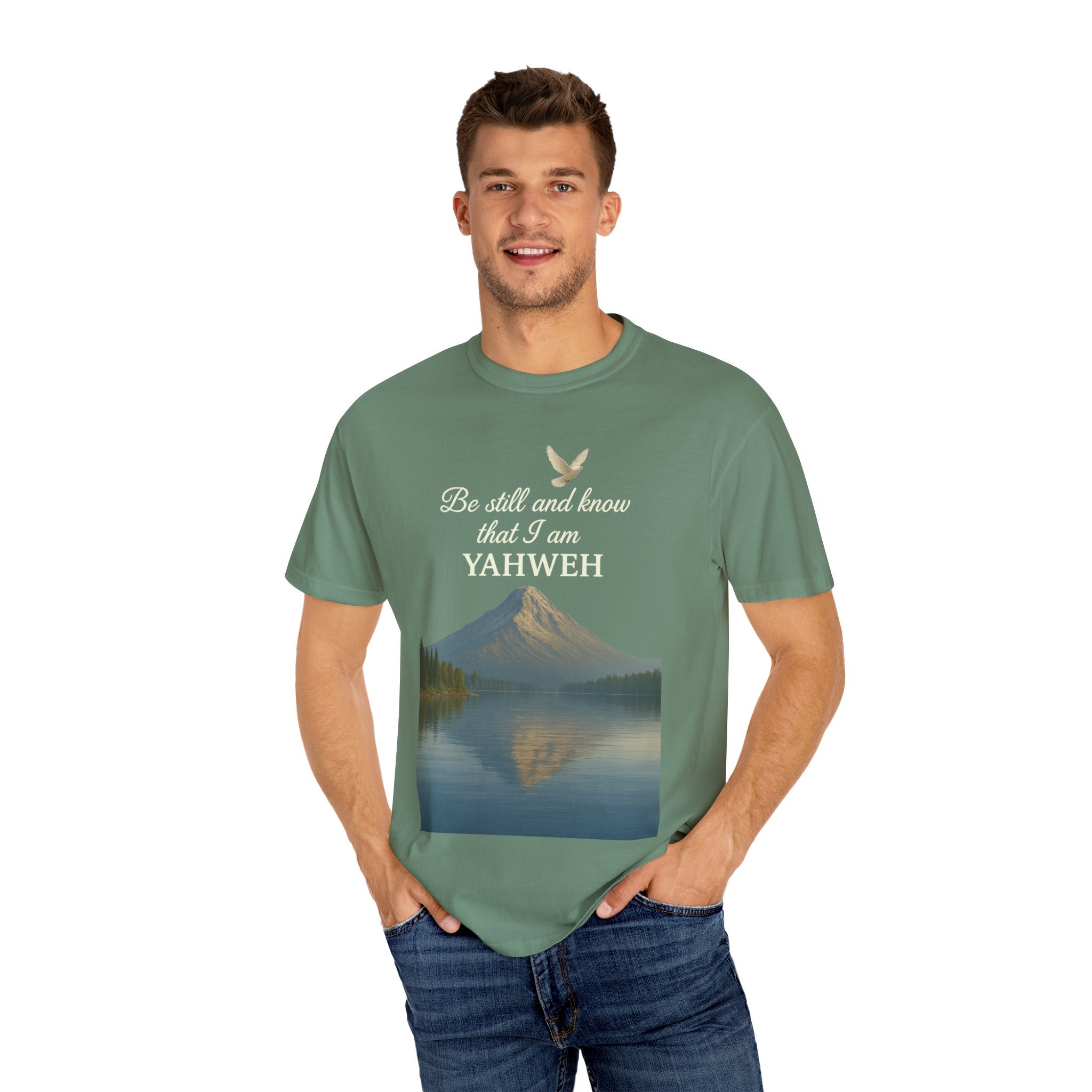 Mountain Serenity T-shirt - Be Still and Know Yahweh - Comfort Fit Tee for Nature Lovers, Faith Apparel, Outdoor Gift, Spiritual Wear - Image 16