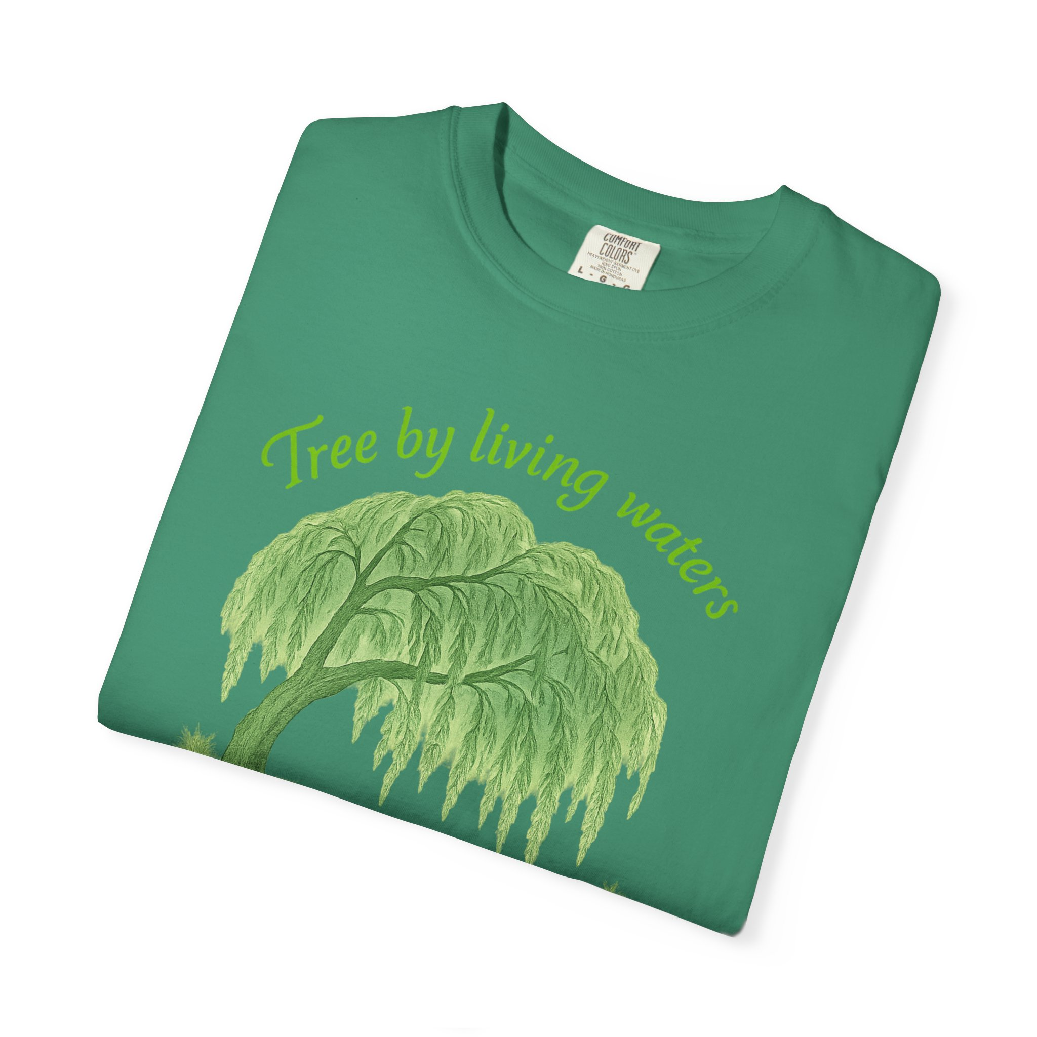 Tree by Living Waters Yahuah Reflected in Stillness, Nature Lover Tee, Spiritual Apparel, Gift for Tree Enthusiasts, Casual Wear, - Image 15