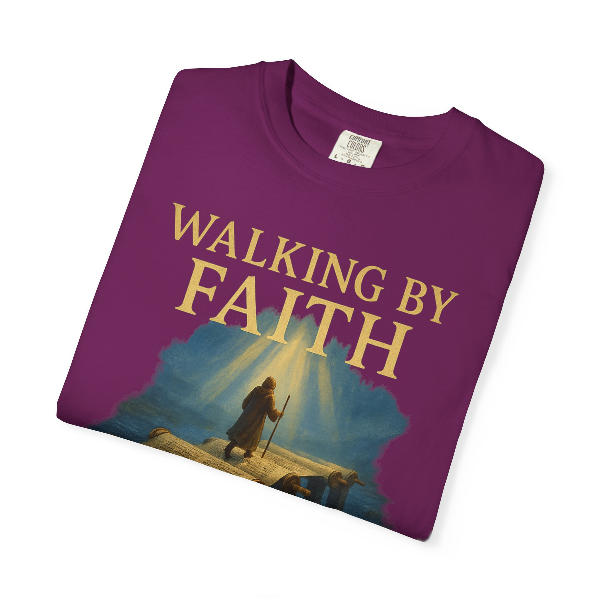 Walking by Faith, Grounded in Torah Scroll Bridge of LightFaith-Inspired Unisex Faith T-Shirt, Torah Gift Inspirational Apparel, Spiritual - Image 51