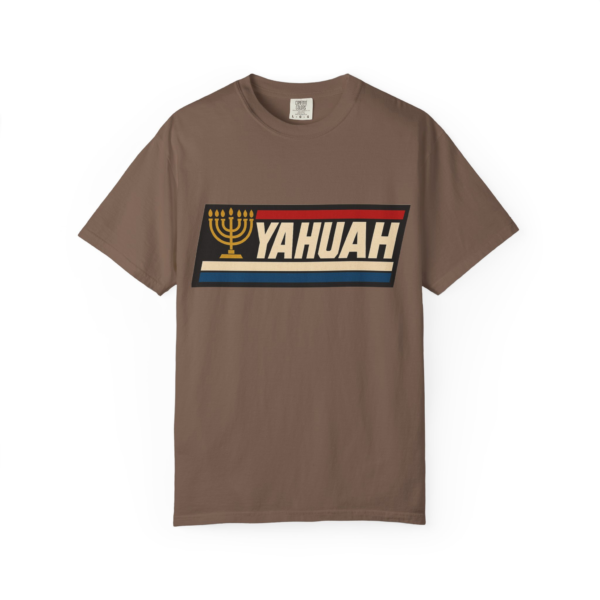 Yahuah Force G.I.-Style Menorah Logo Tee Men's & Women's Vintage Yahuah Graphic Tee, Perfect for Gatherings, Gifts, or Everyday Wear