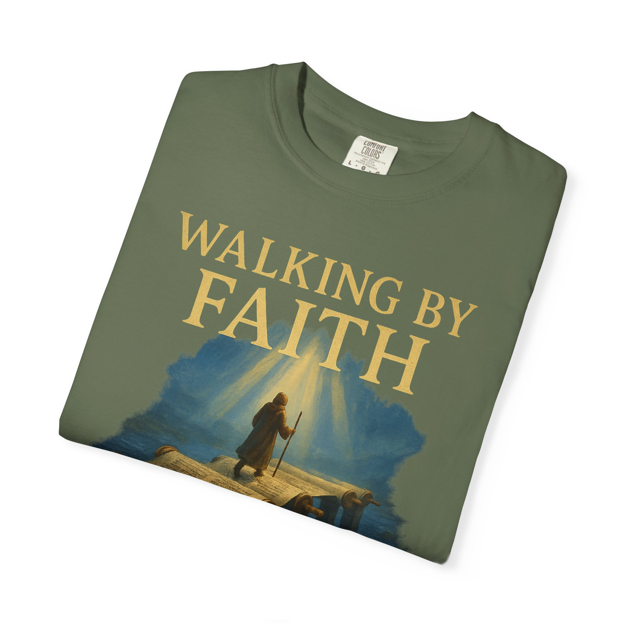 Walking by Faith, Grounded in Torah Scroll Bridge of LightFaith-Inspired Unisex Faith T-Shirt, Torah Gift Inspirational Apparel, Spiritual - Image 7