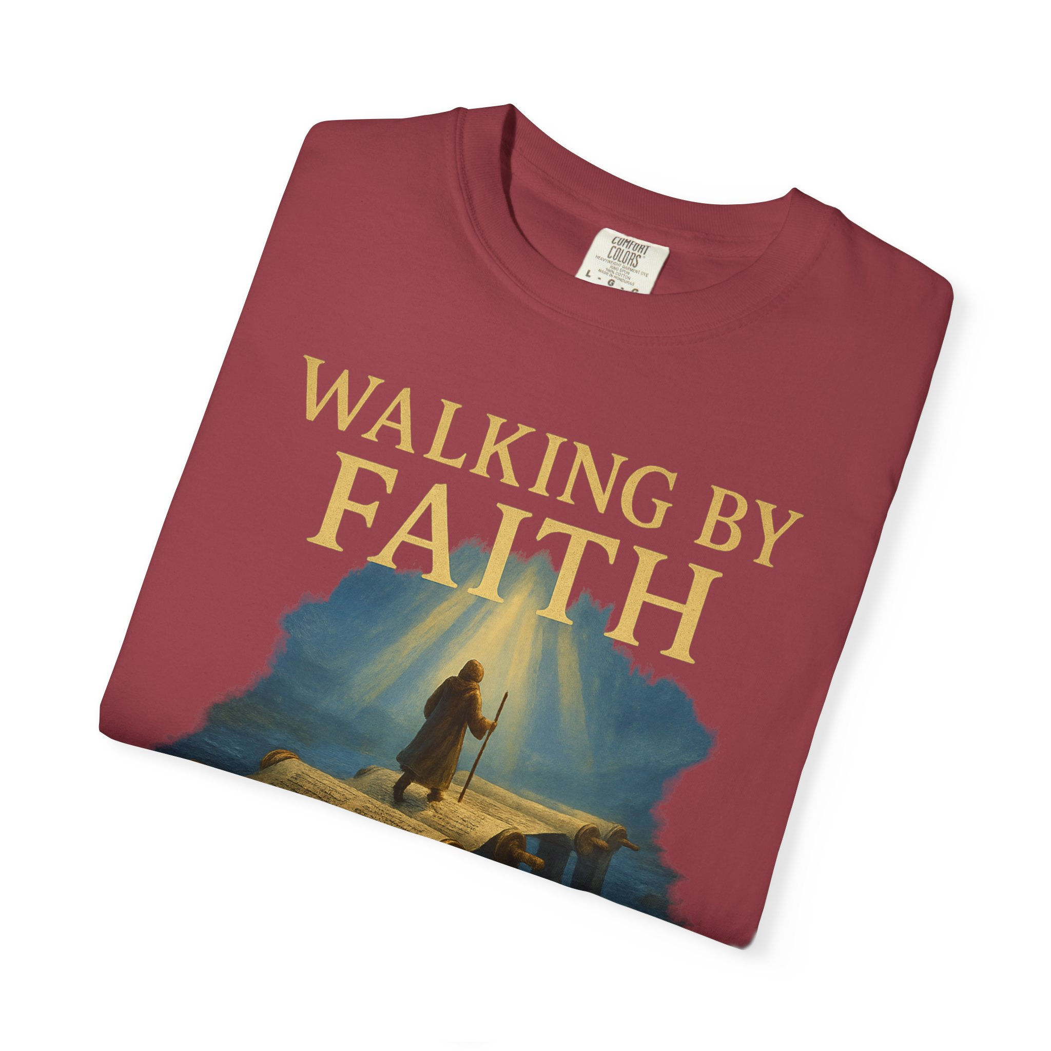 Walking by Faith, Grounded in Torah Scroll Bridge of LightFaith-Inspired Unisex Faith T-Shirt, Torah Gift Inspirational Apparel, Spiritual - Image 55