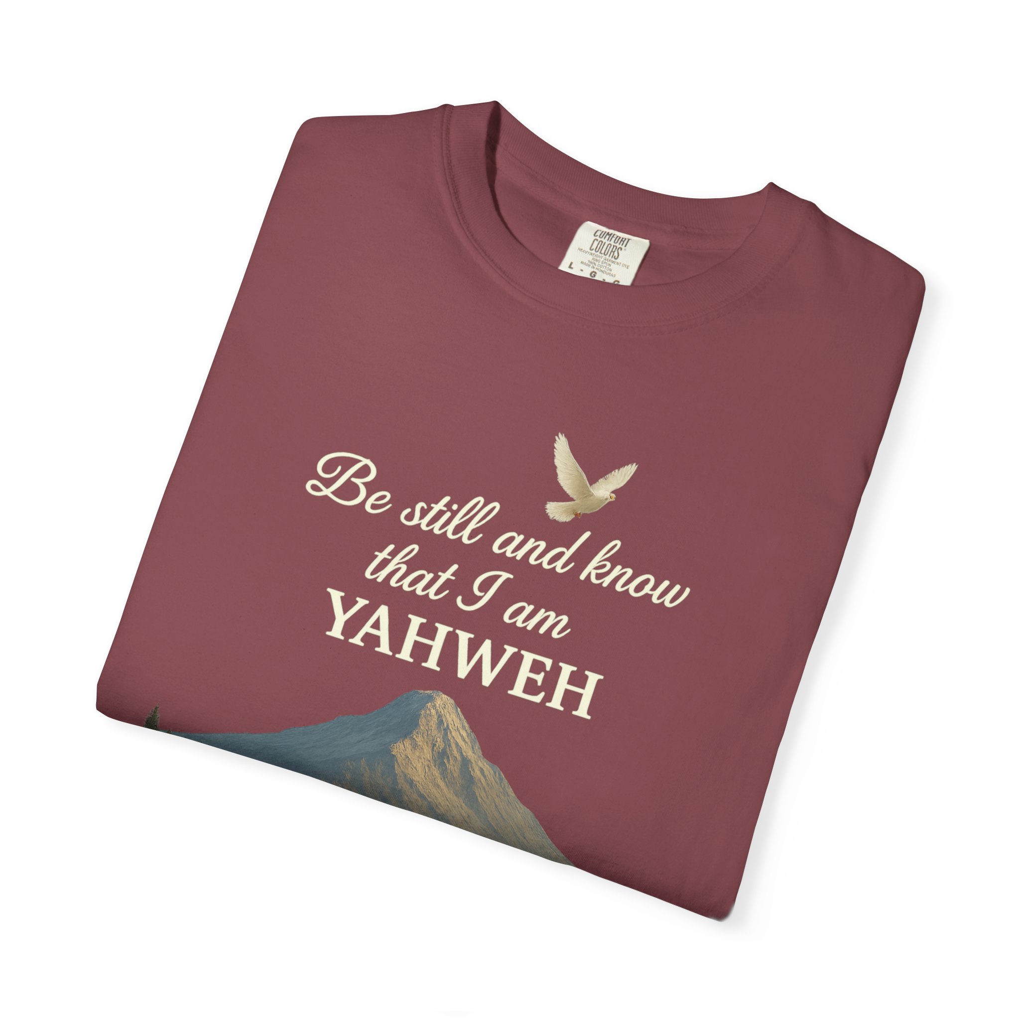 Mountain Serenity T-shirt - Be Still and Know Yahweh - Comfort Fit Tee for Nature Lovers, Faith Apparel, Outdoor Gift, Spiritual Wear - Image 51